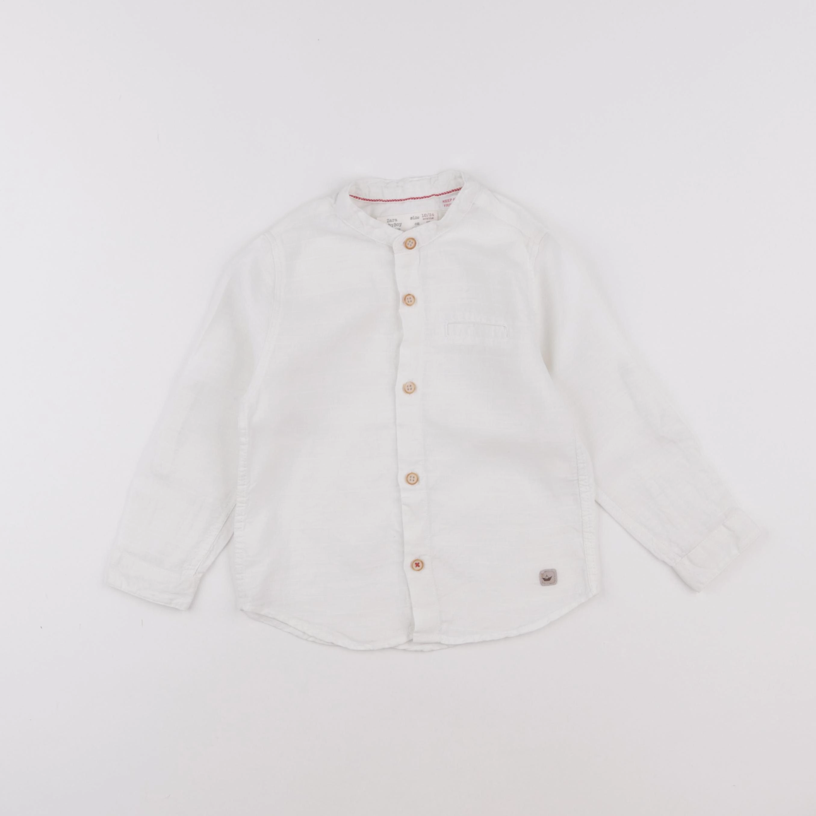 Zara - chemise blanc - 18/24 mois