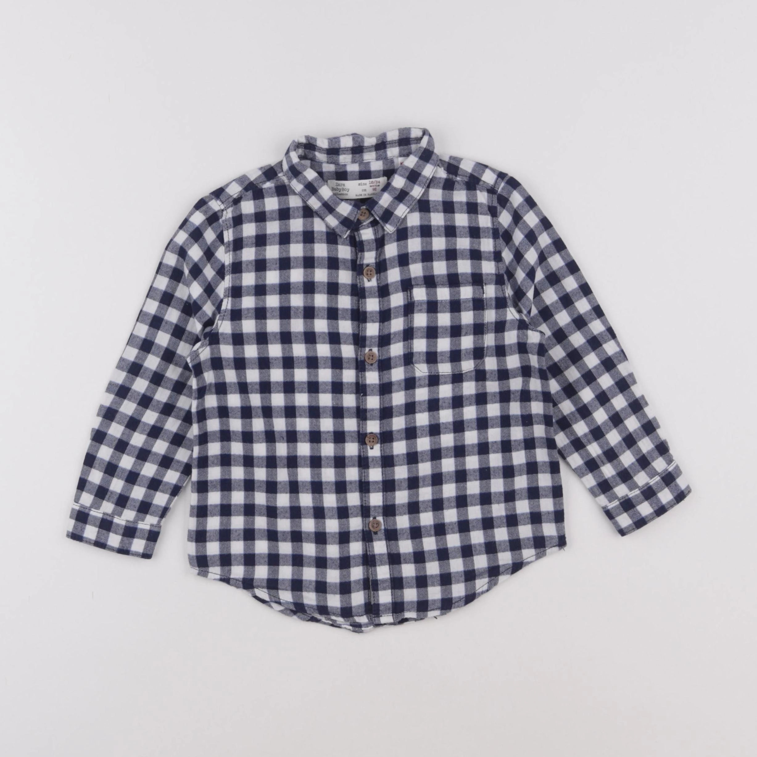Zara - chemise bleu - 18/24 mois