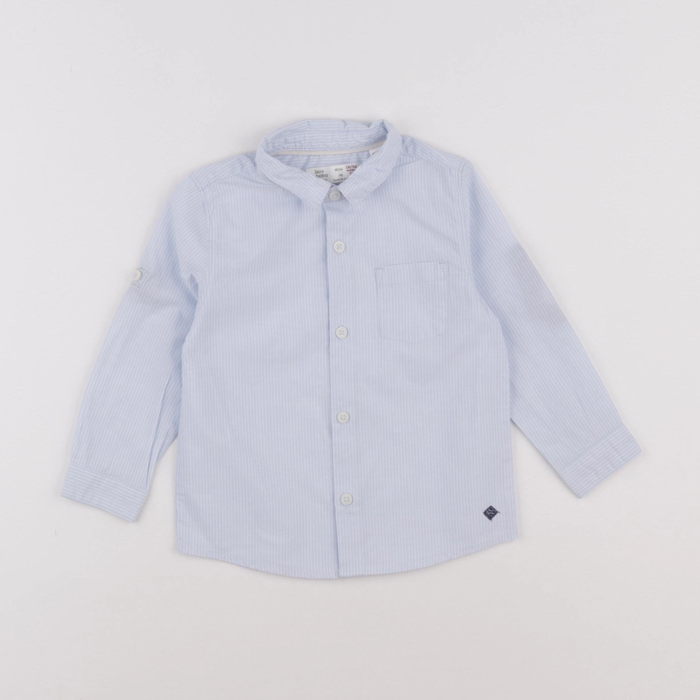 Zara - chemise bleu - 18/24 mois