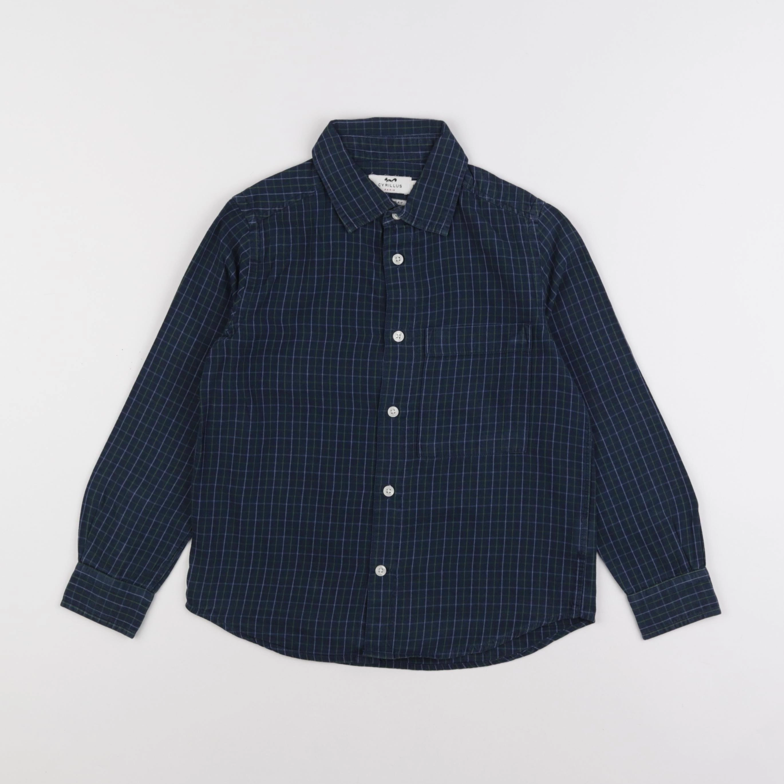Cyrillus - chemise vert - 8 ans