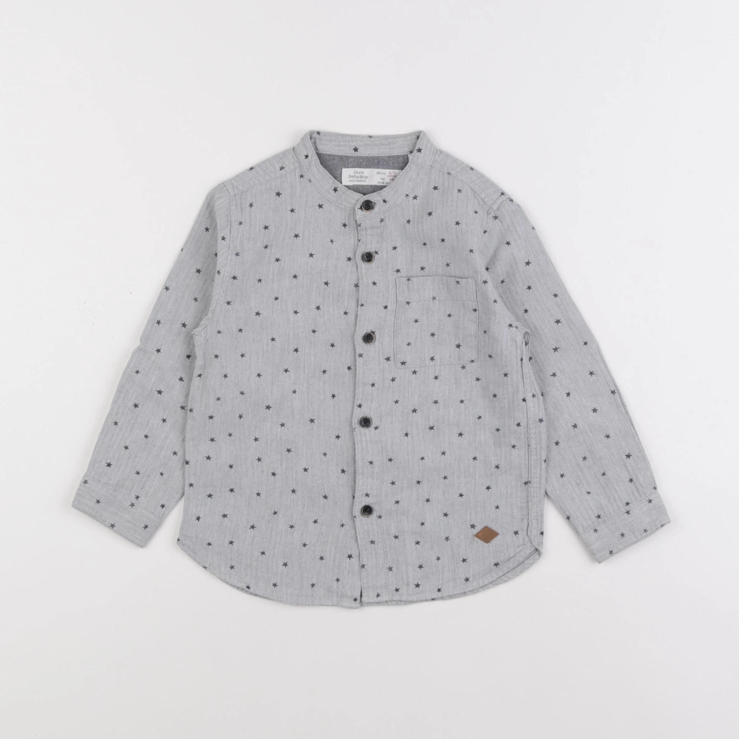 Zara - chemise gris - 2/3 ans