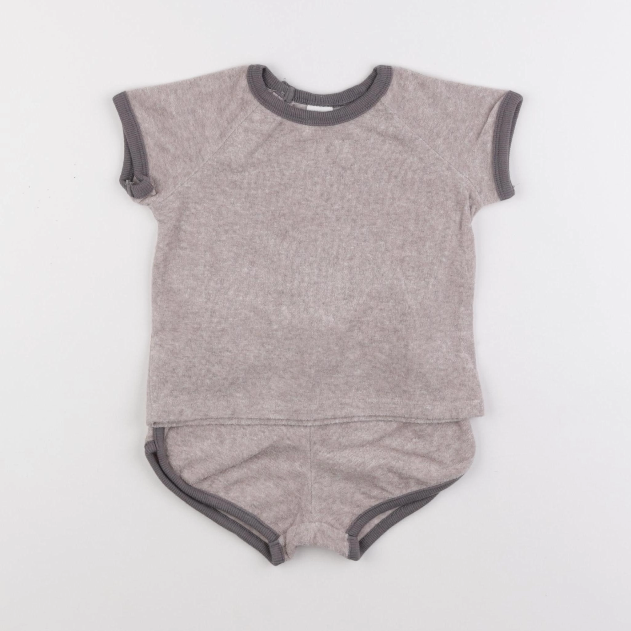 H&M - ensemble marron - 6/9 mois