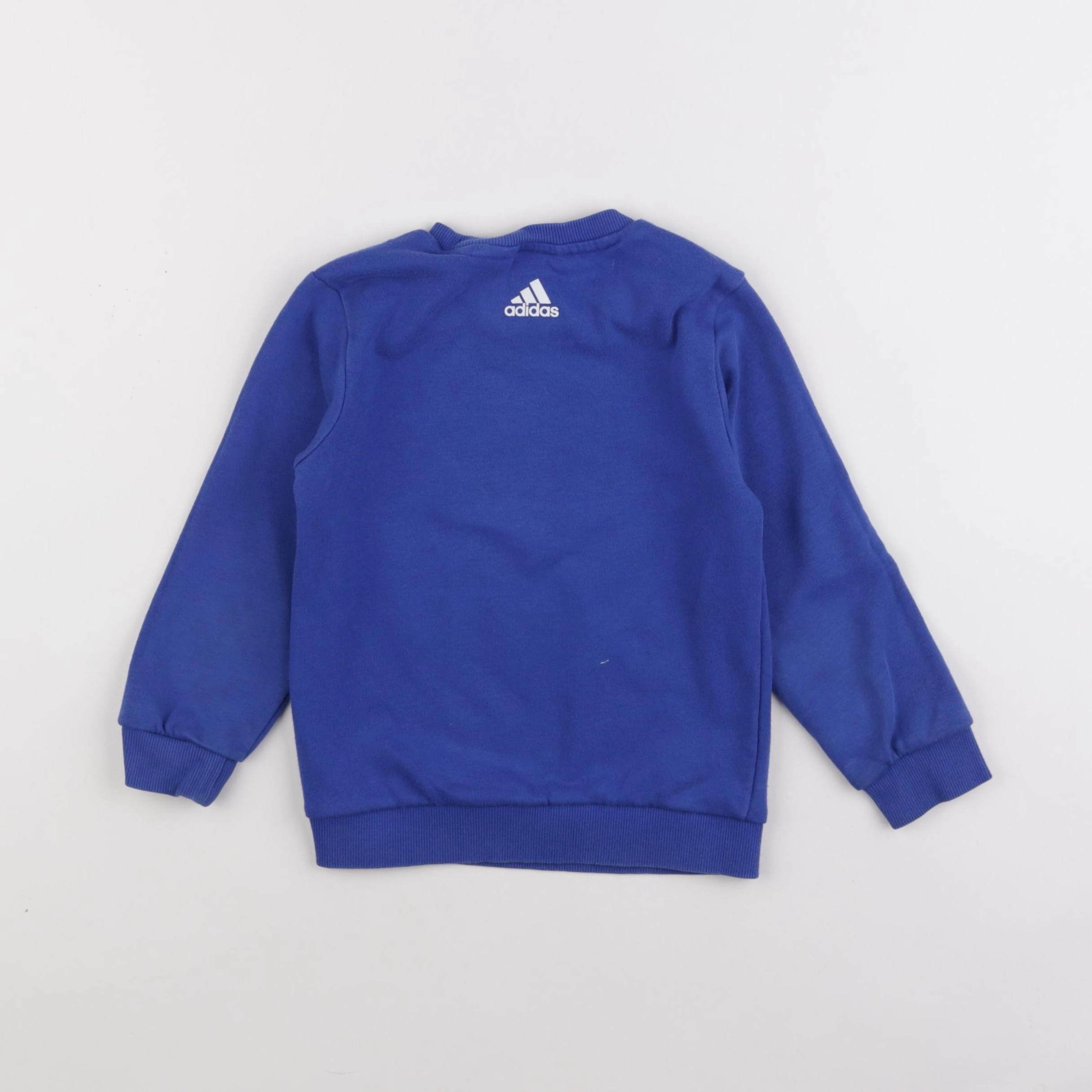 Adidas - sweat bleu - 2/3 ans