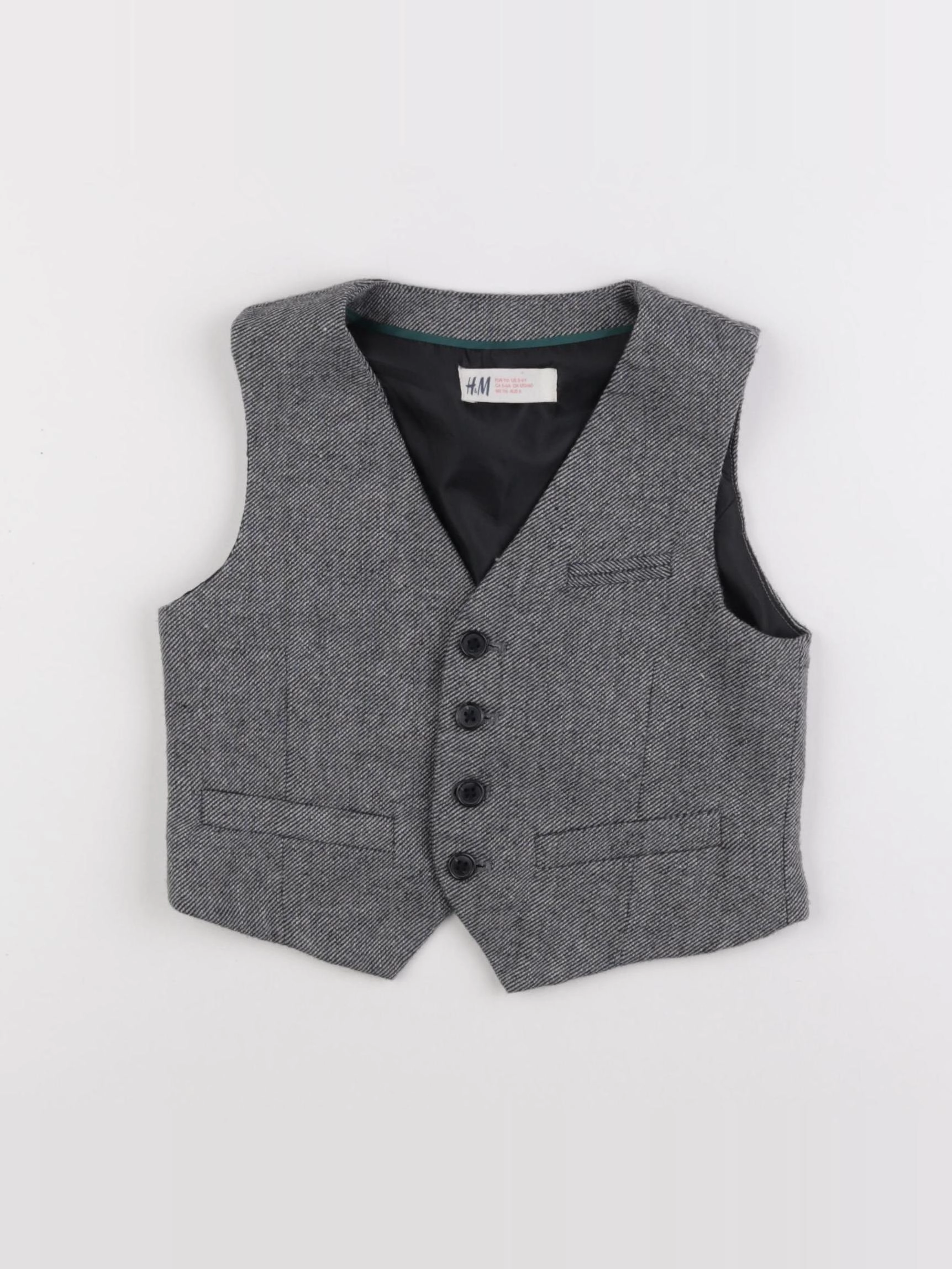 H&M - pull gris - 5/6 ans