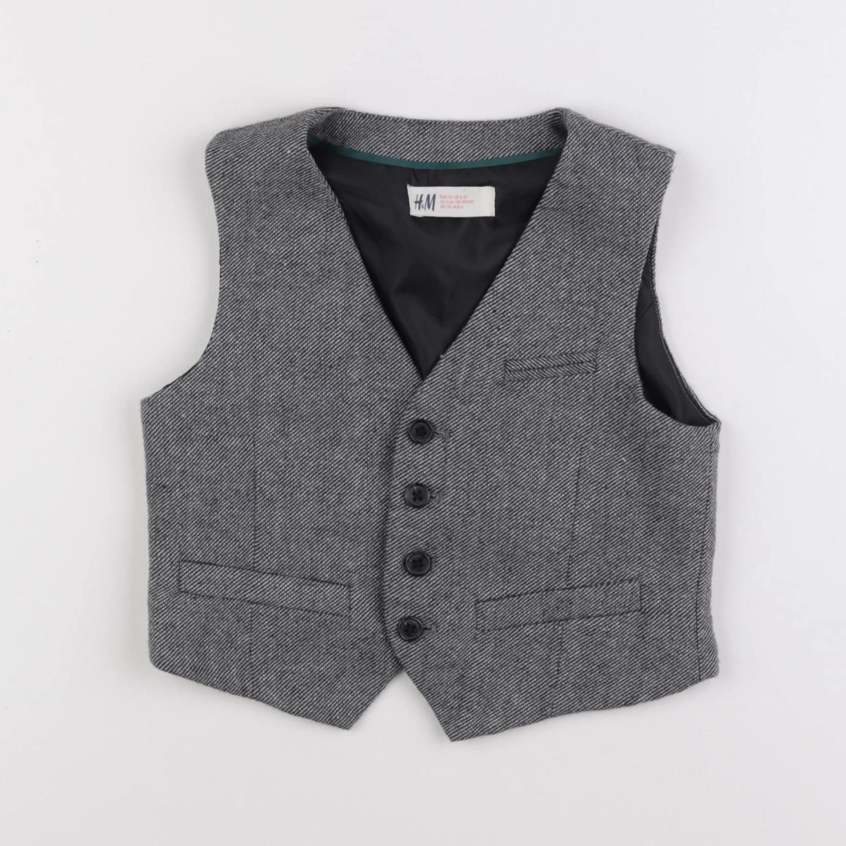 H&M - pull gris - 5/6 ans
