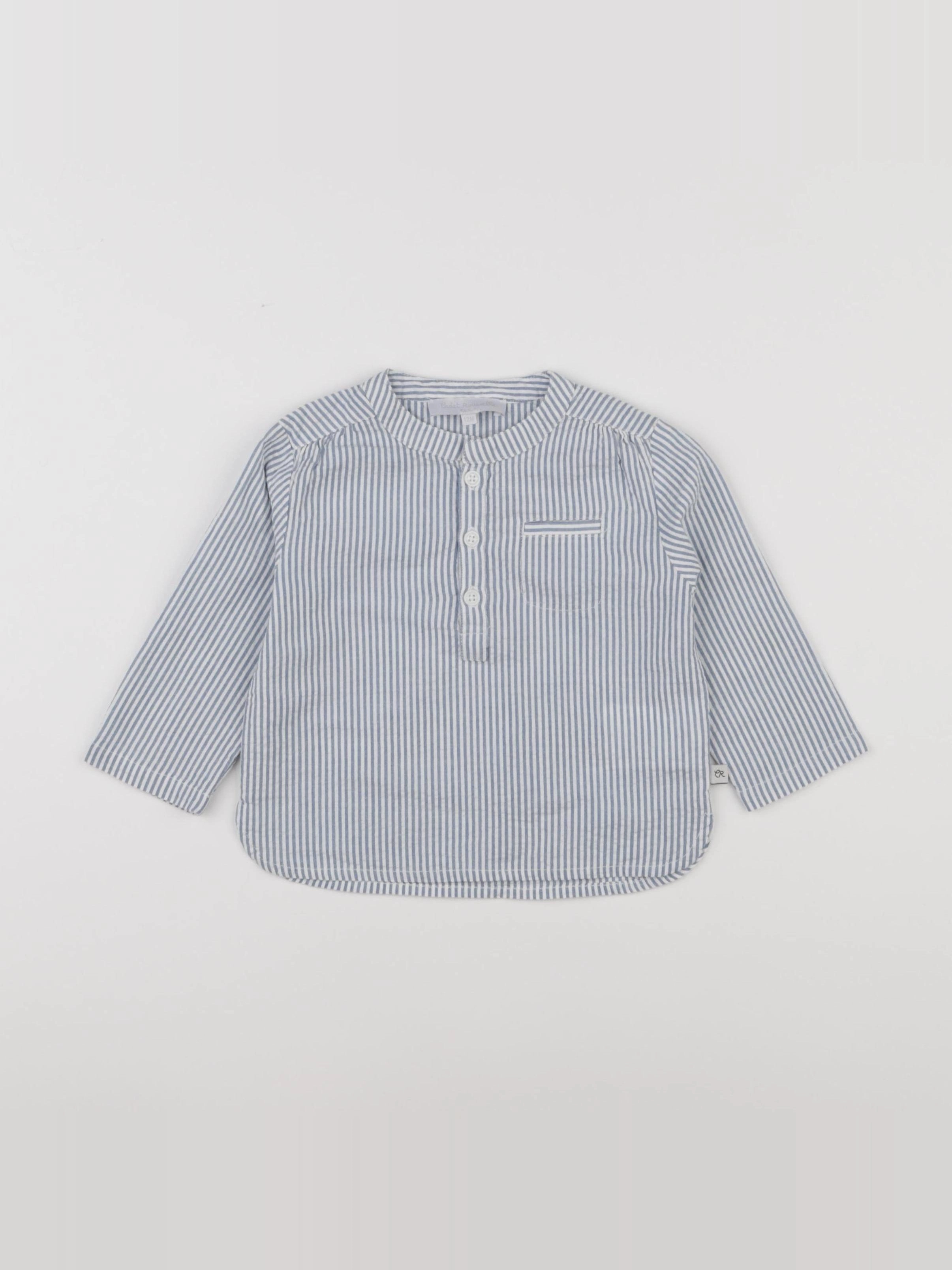 Cadet Rousselle - chemise blanc, bleu - 12 mois