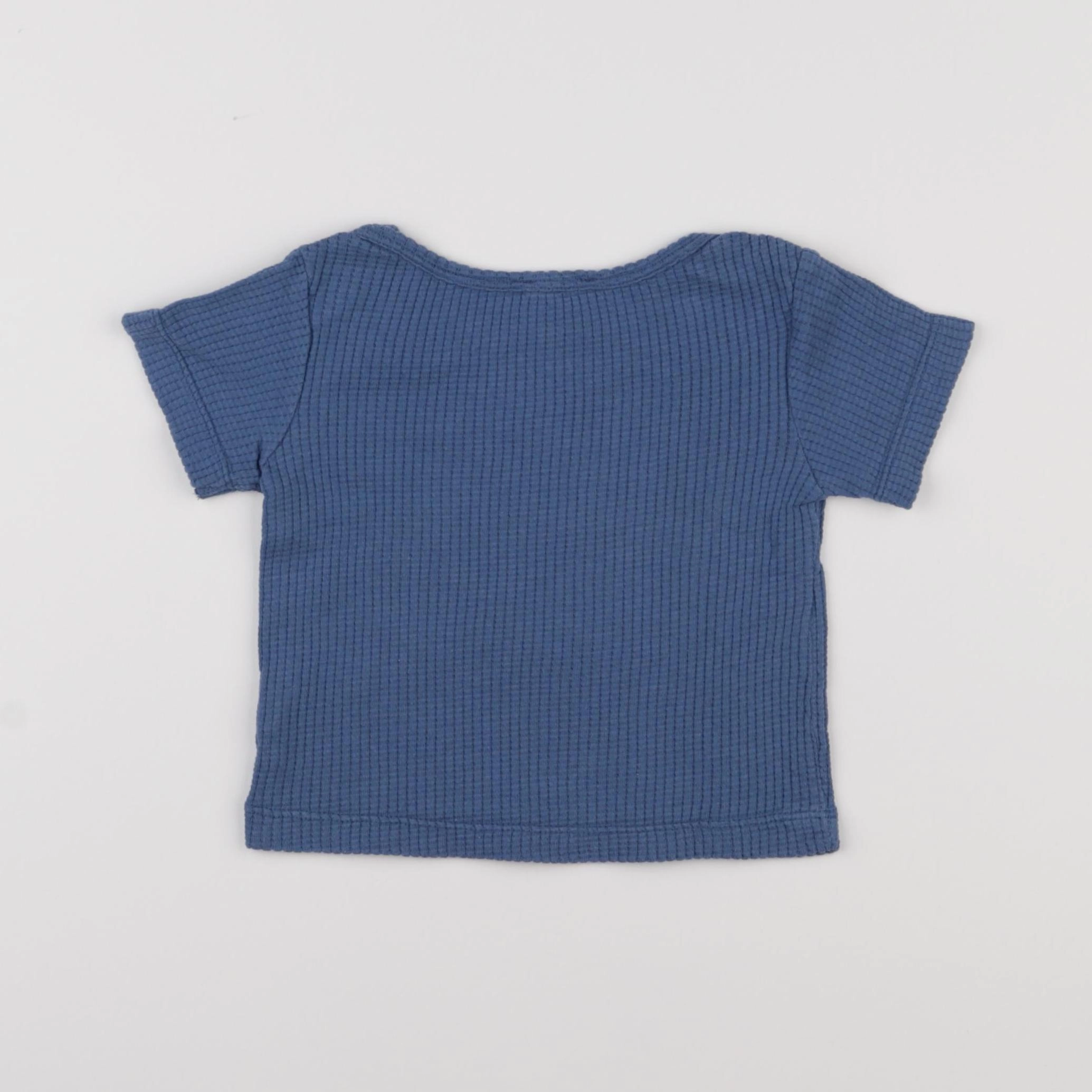 Boutchou - tee-shirt bleu - 12 mois