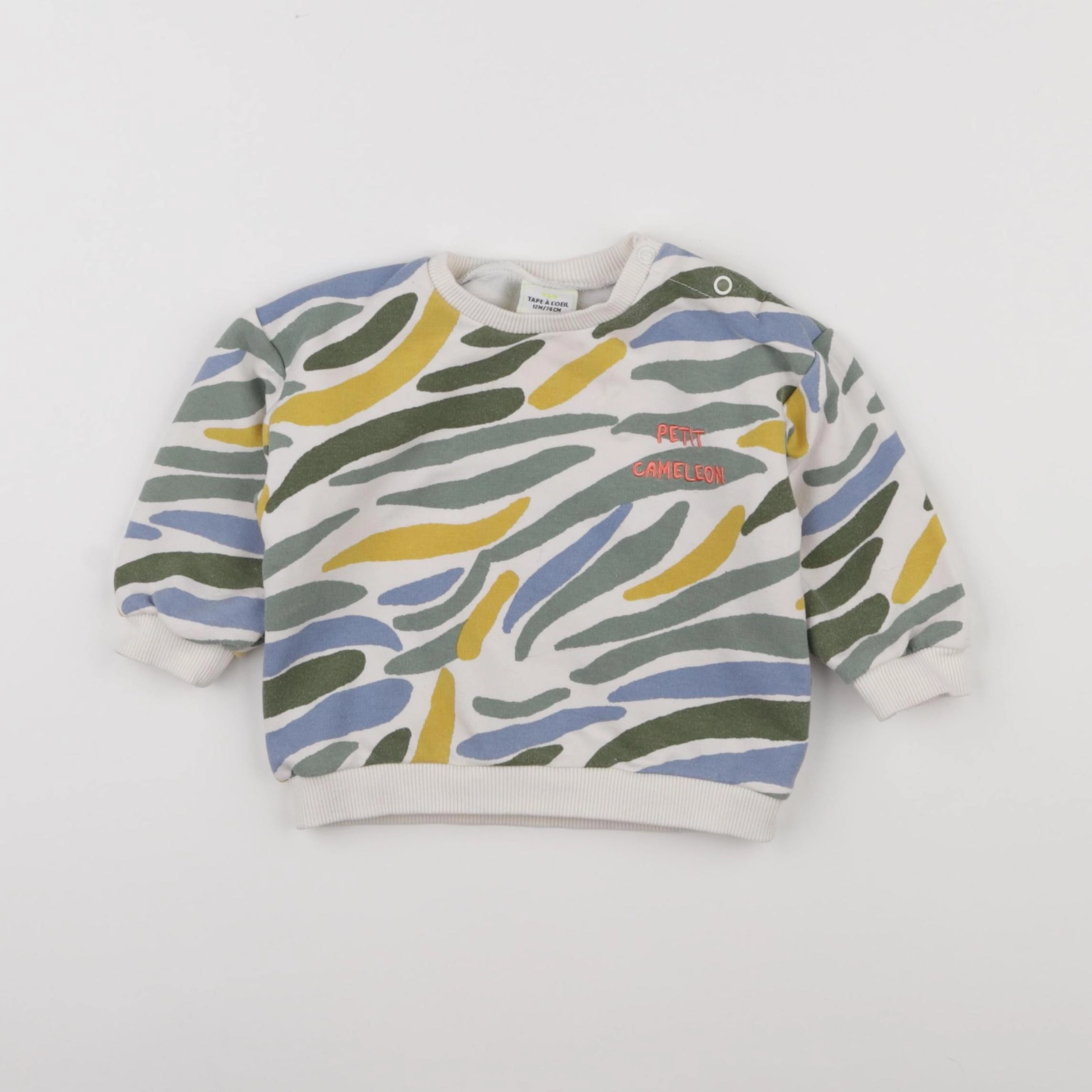 Tape à l'oeil - sweat multicolore - 12 mois