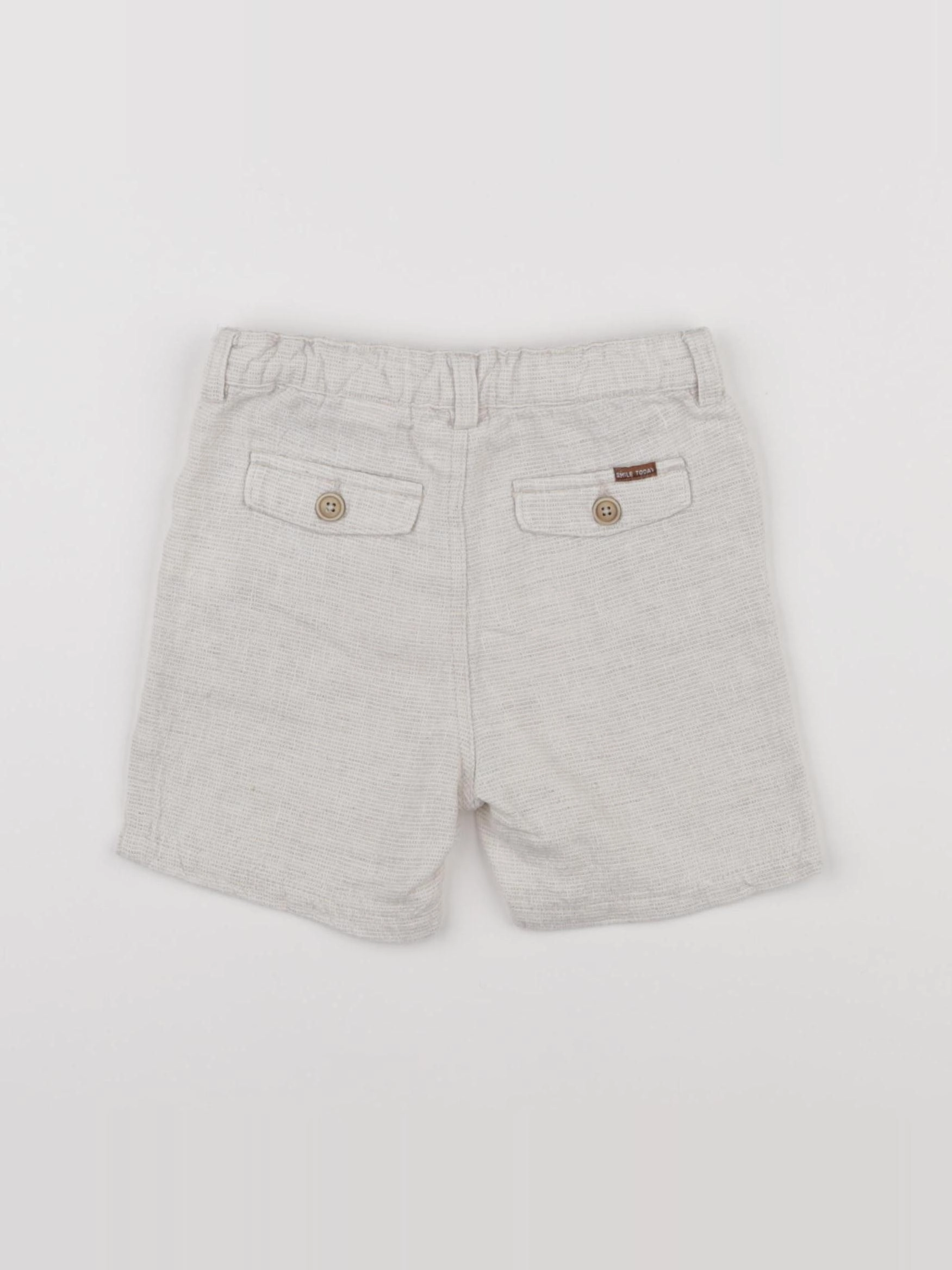Zara - short beige - 6/9 mois