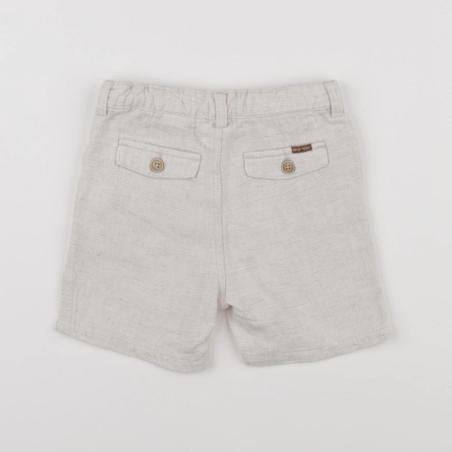 Zara - short beige - 6/9 mois