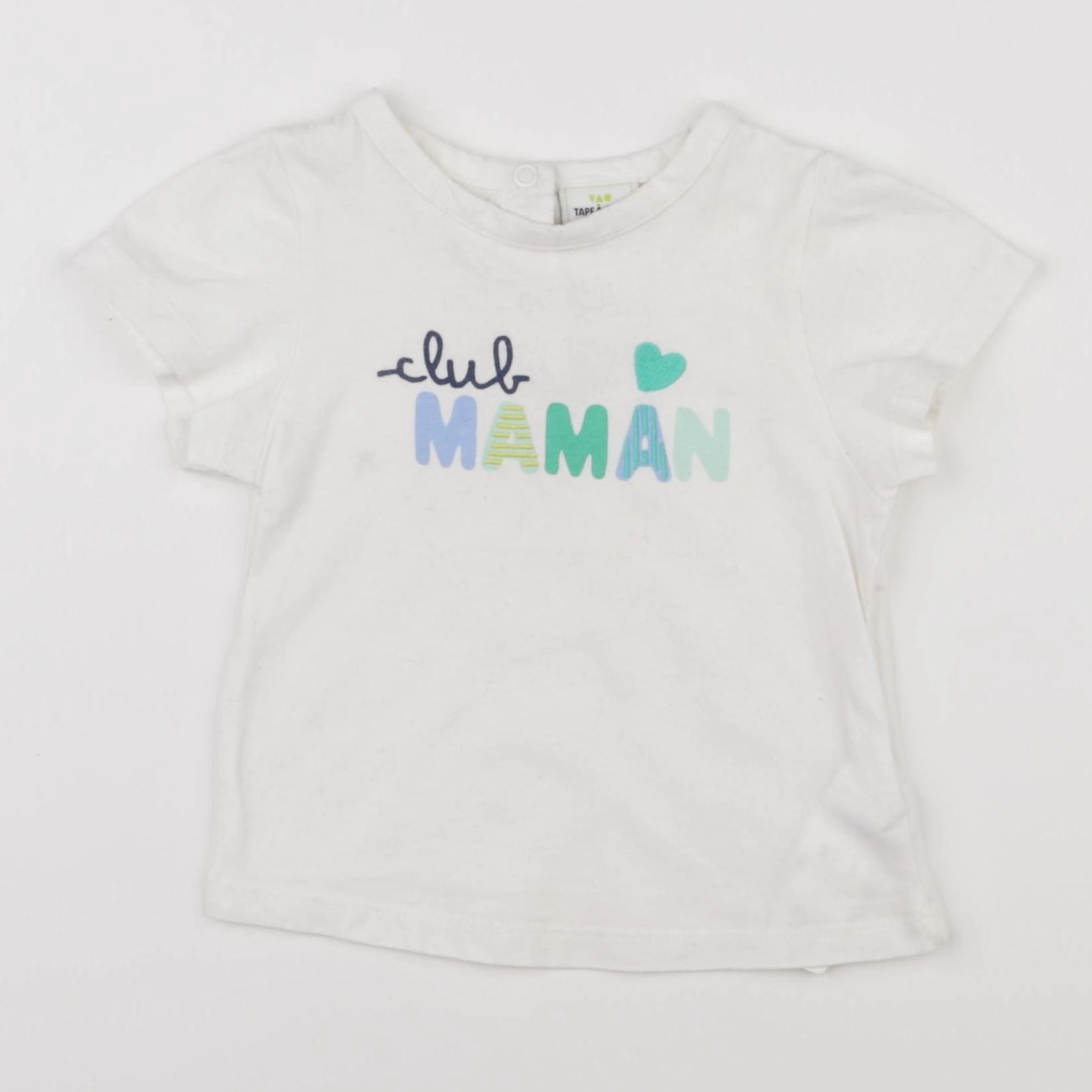 Tape à l'oeil - tee-shirt blanc - 12 mois