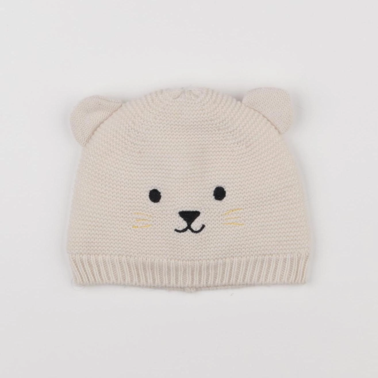 Boutchou - bonnet blanc - 18/24 mois