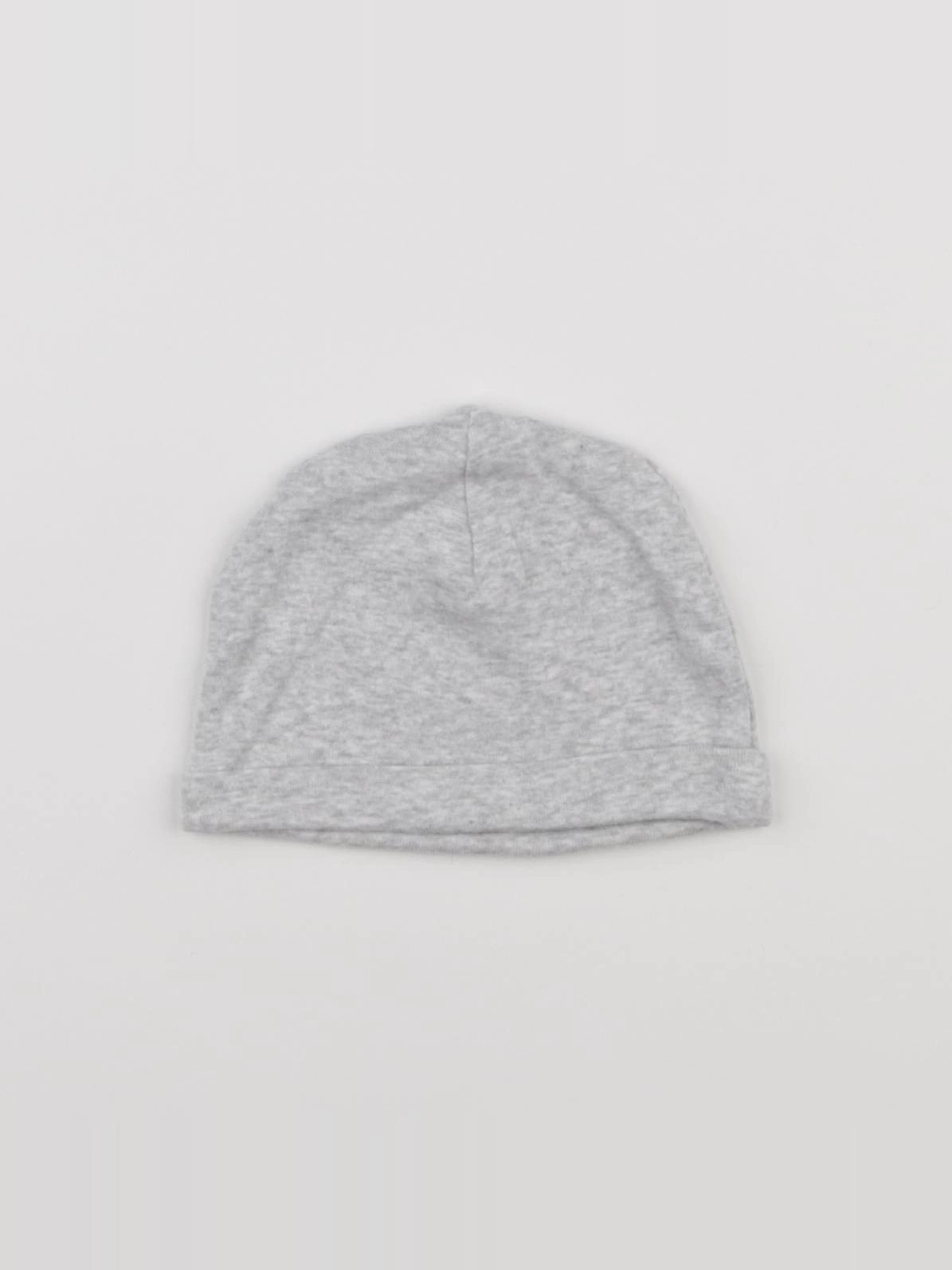 H&M - bonnet gris - 3/6 mois