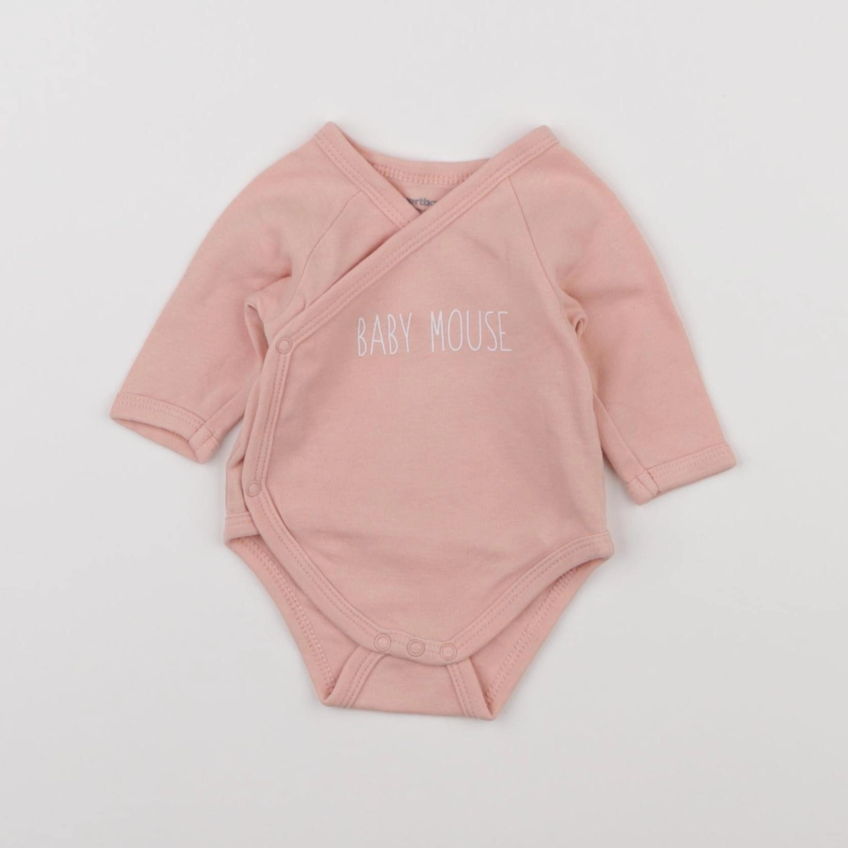 Vertbaudet - body rose - 1 mois