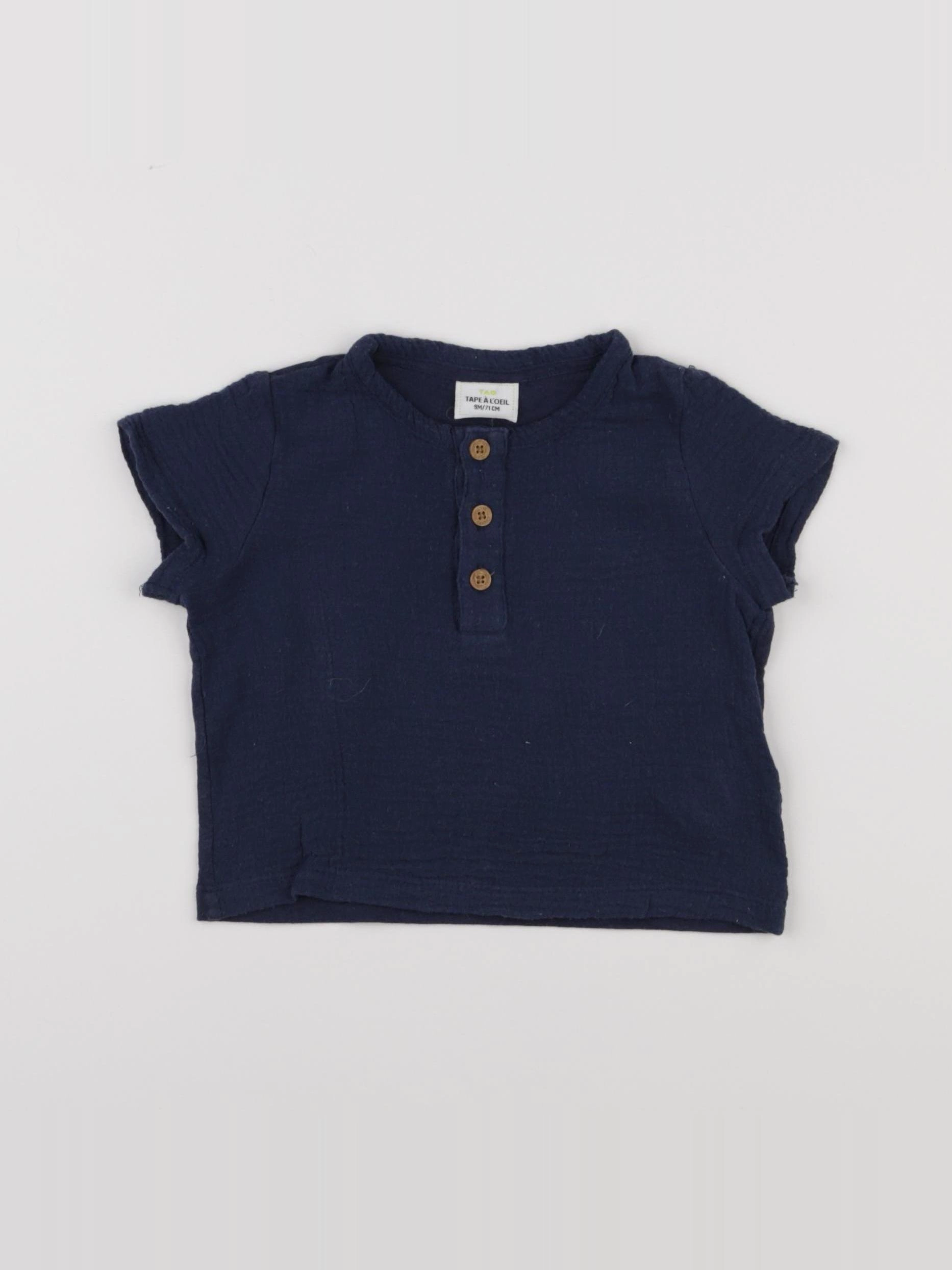 Tape à l'oeil - chemise bleu - 9 mois