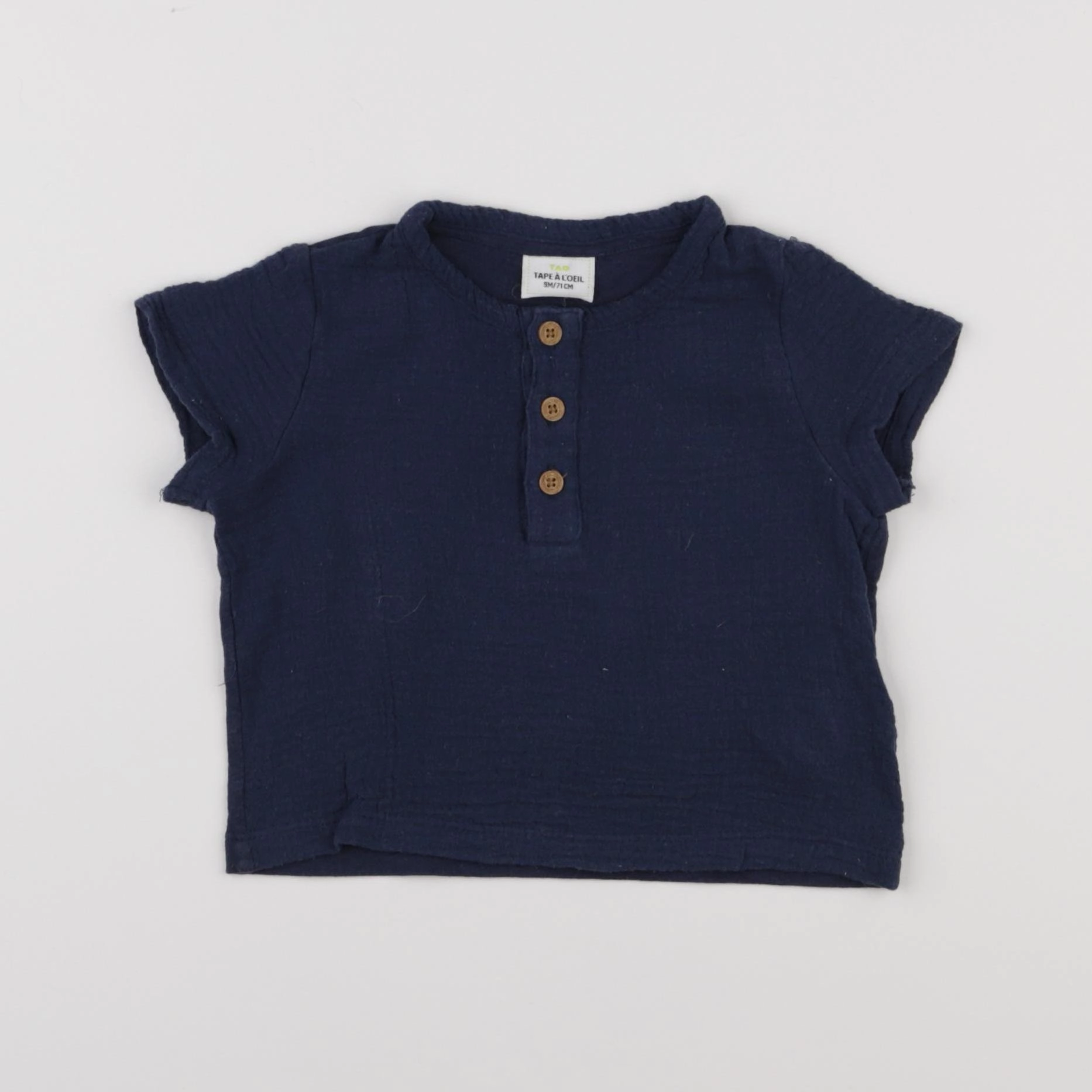 Tape à l'oeil - chemise bleu - 9 mois