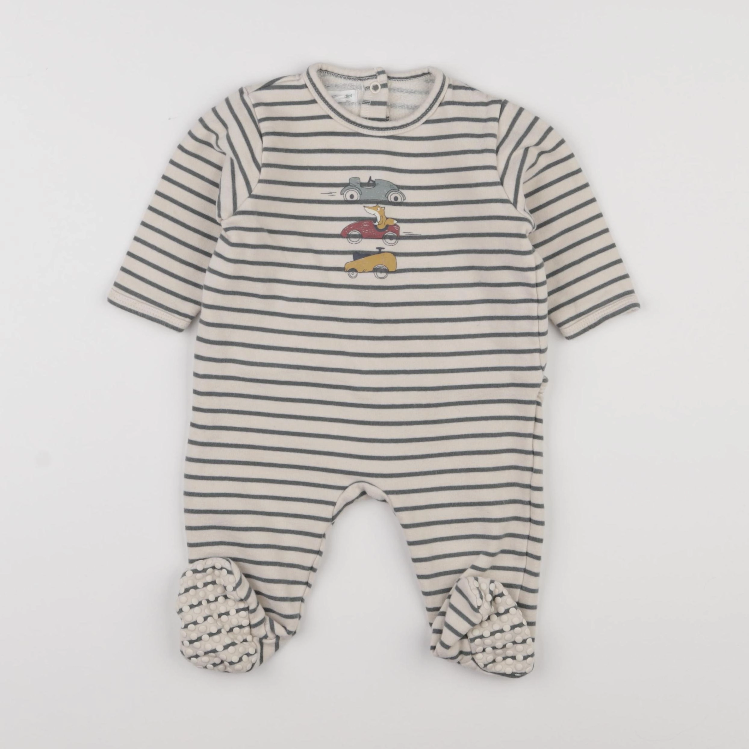 Vertbaudet - pyjama coton marron - 9 mois