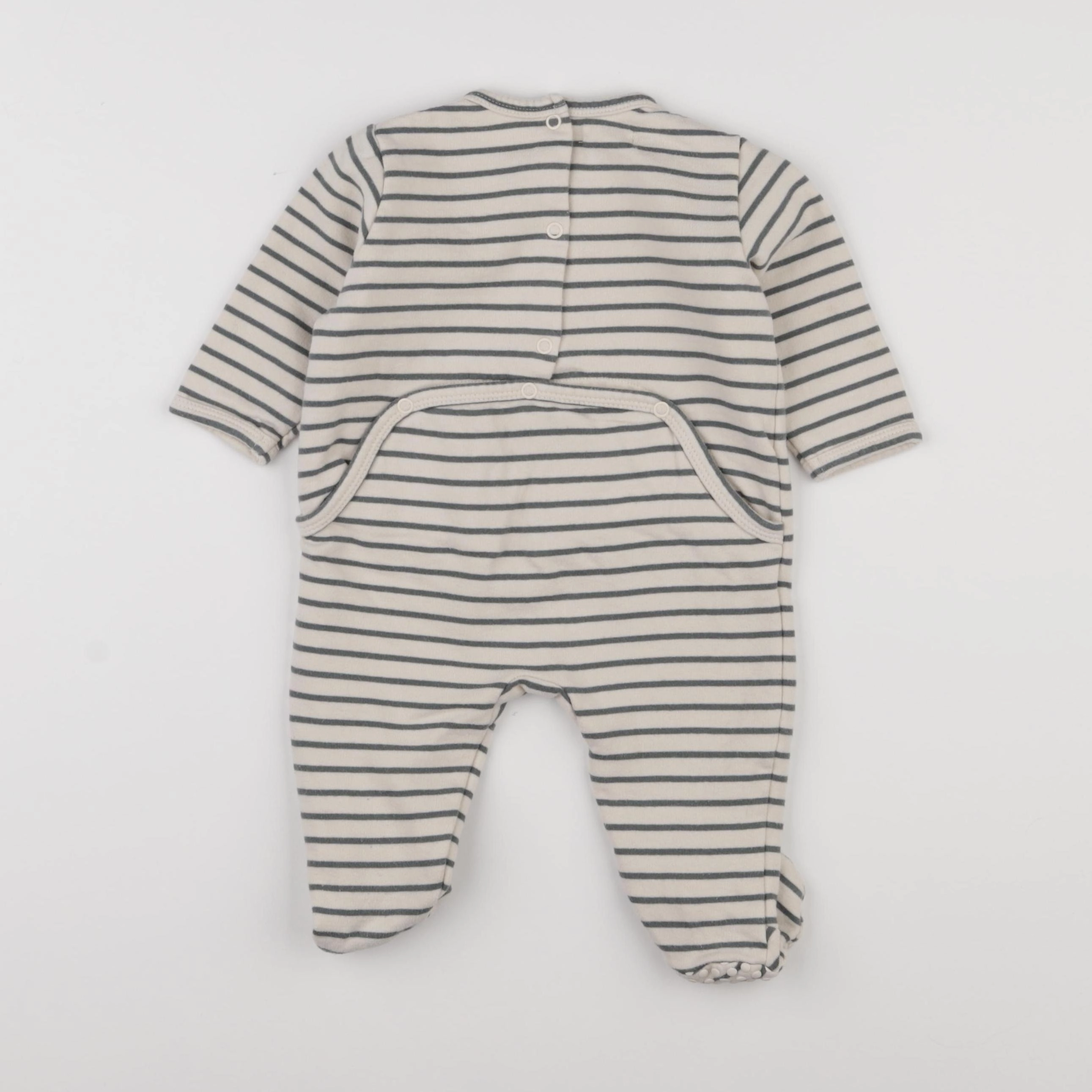 Vertbaudet - pyjama coton marron - 9 mois
