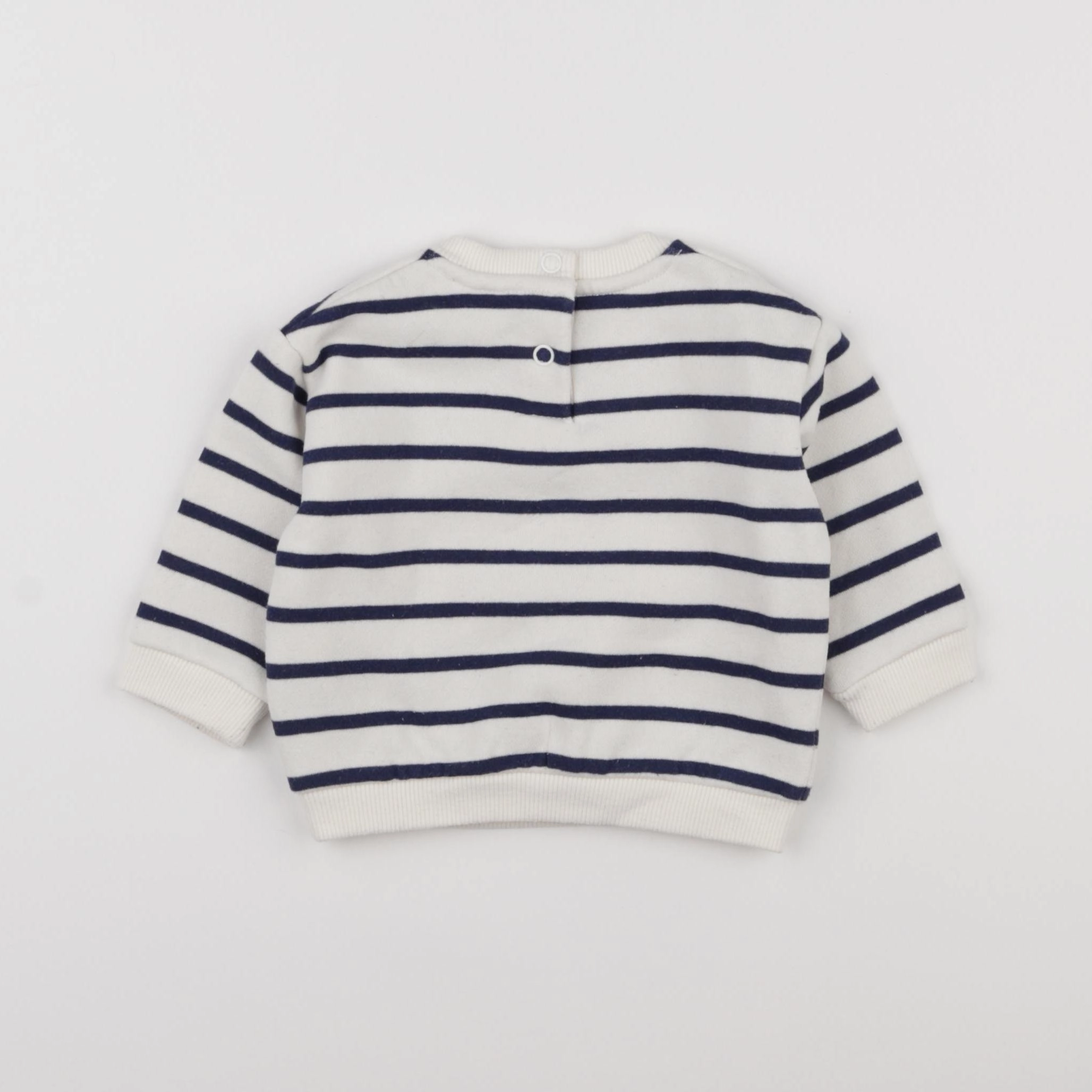 Tape à l'oeil - sweat bleu, blanc - 6 mois