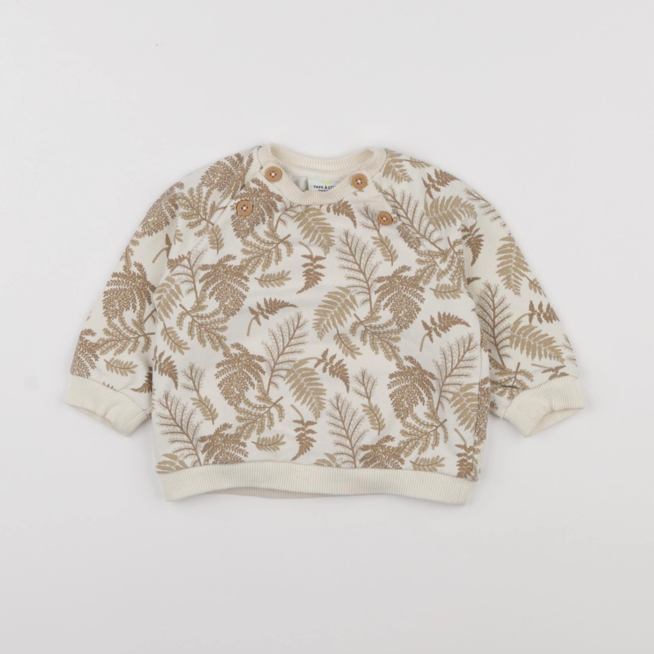 Tape à l'oeil - sweat beige - 9 mois