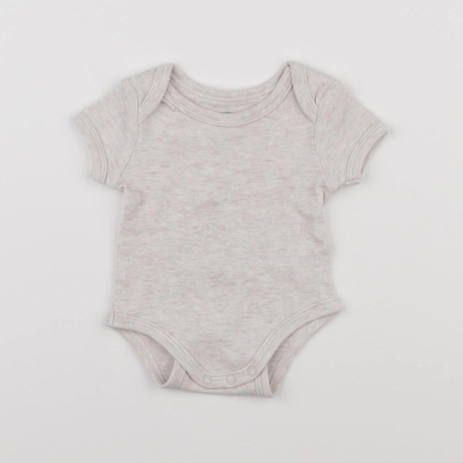 Vertbaudet - body beige - 1 mois