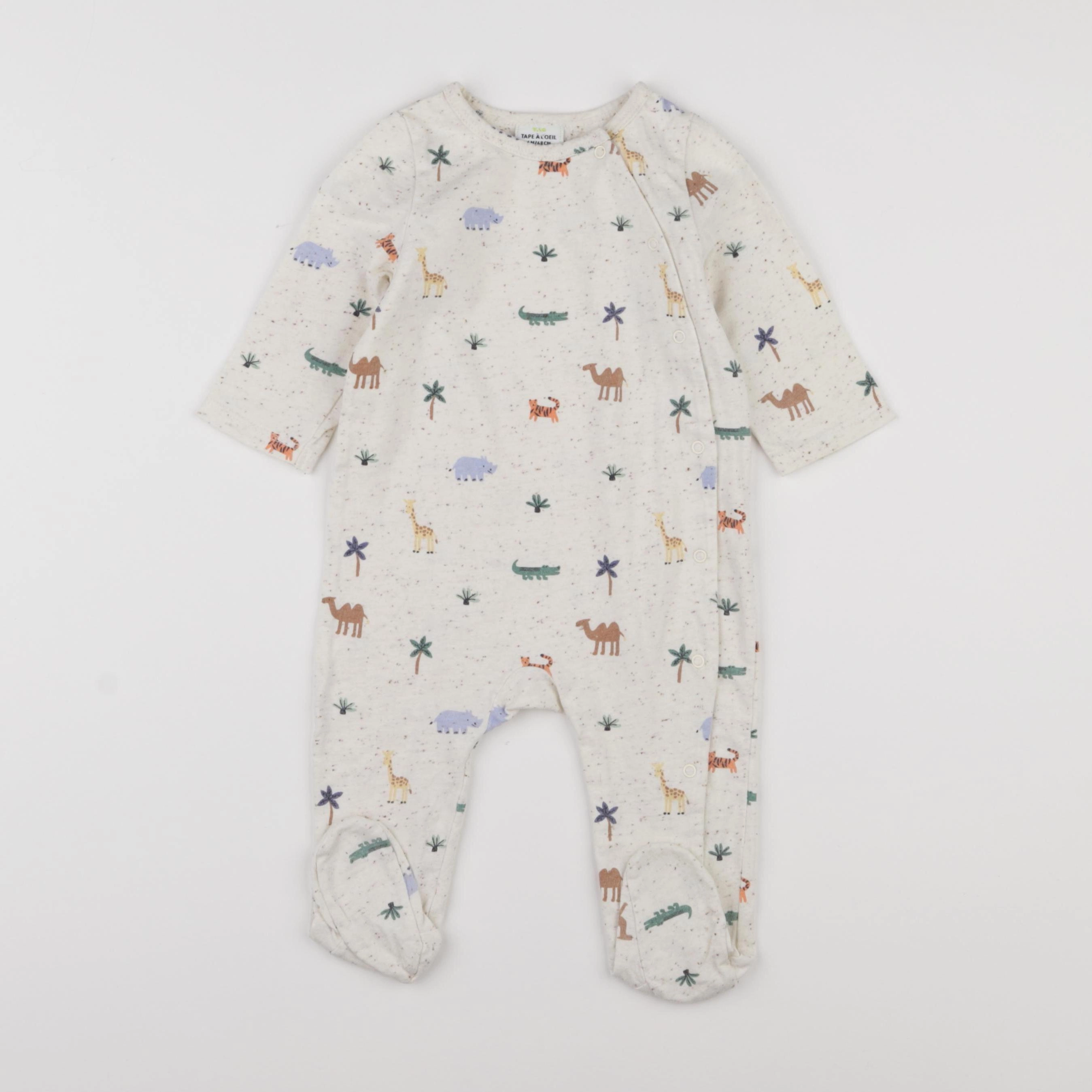Tape à l'oeil - pyjama coton multicolore - 6 mois