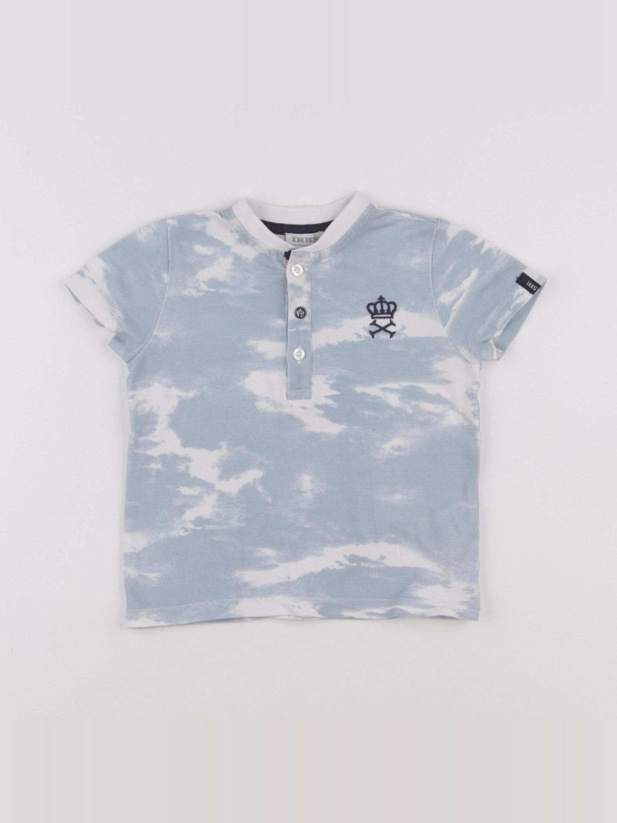 IKKS - polo bleu - 18 mois