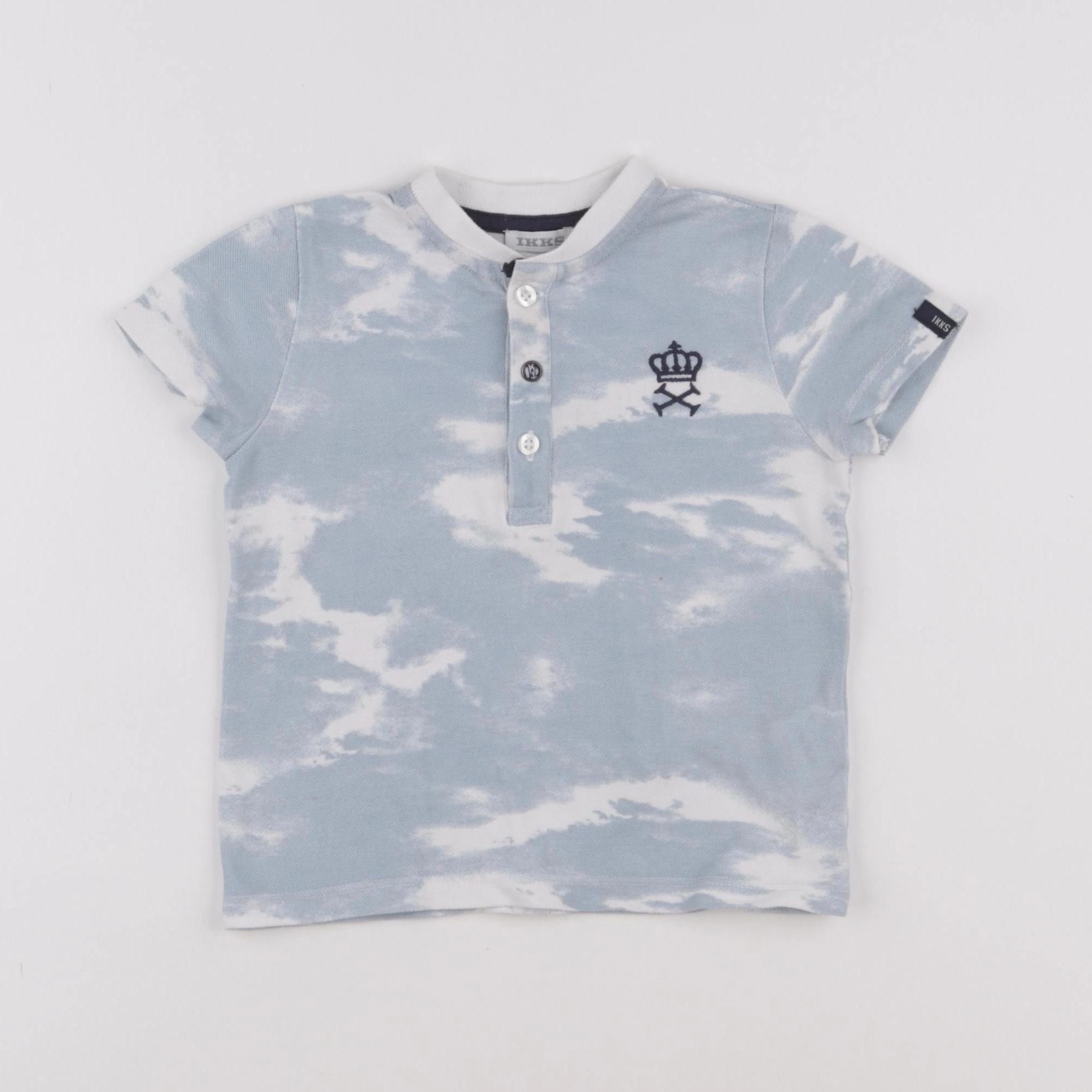 IKKS - polo bleu - 18 mois