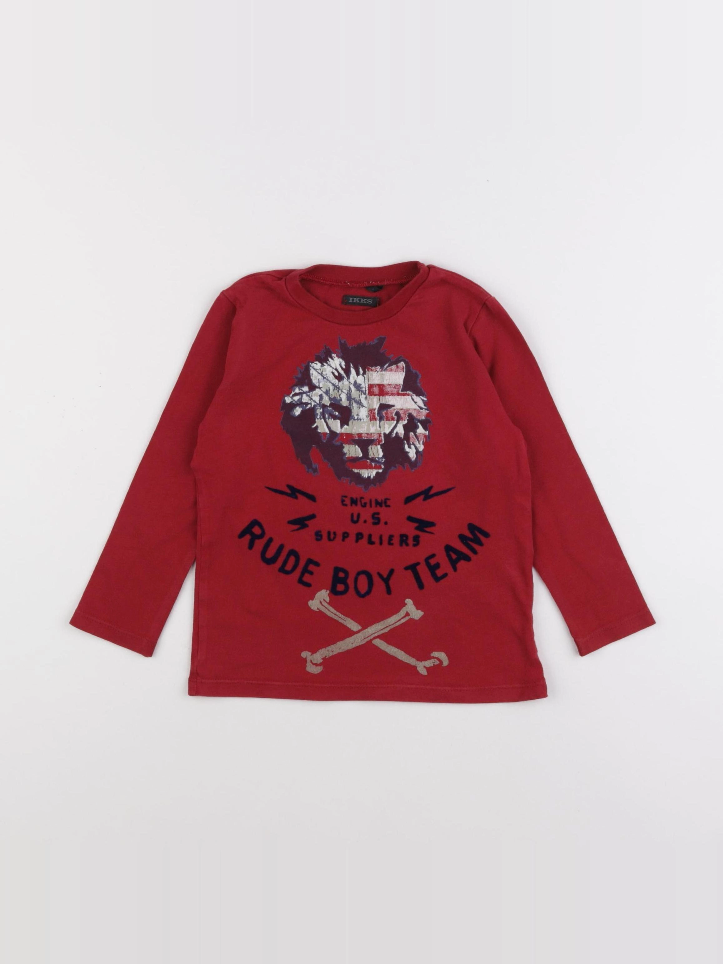 IKKS - tee-shirt rouge - 3 ans
