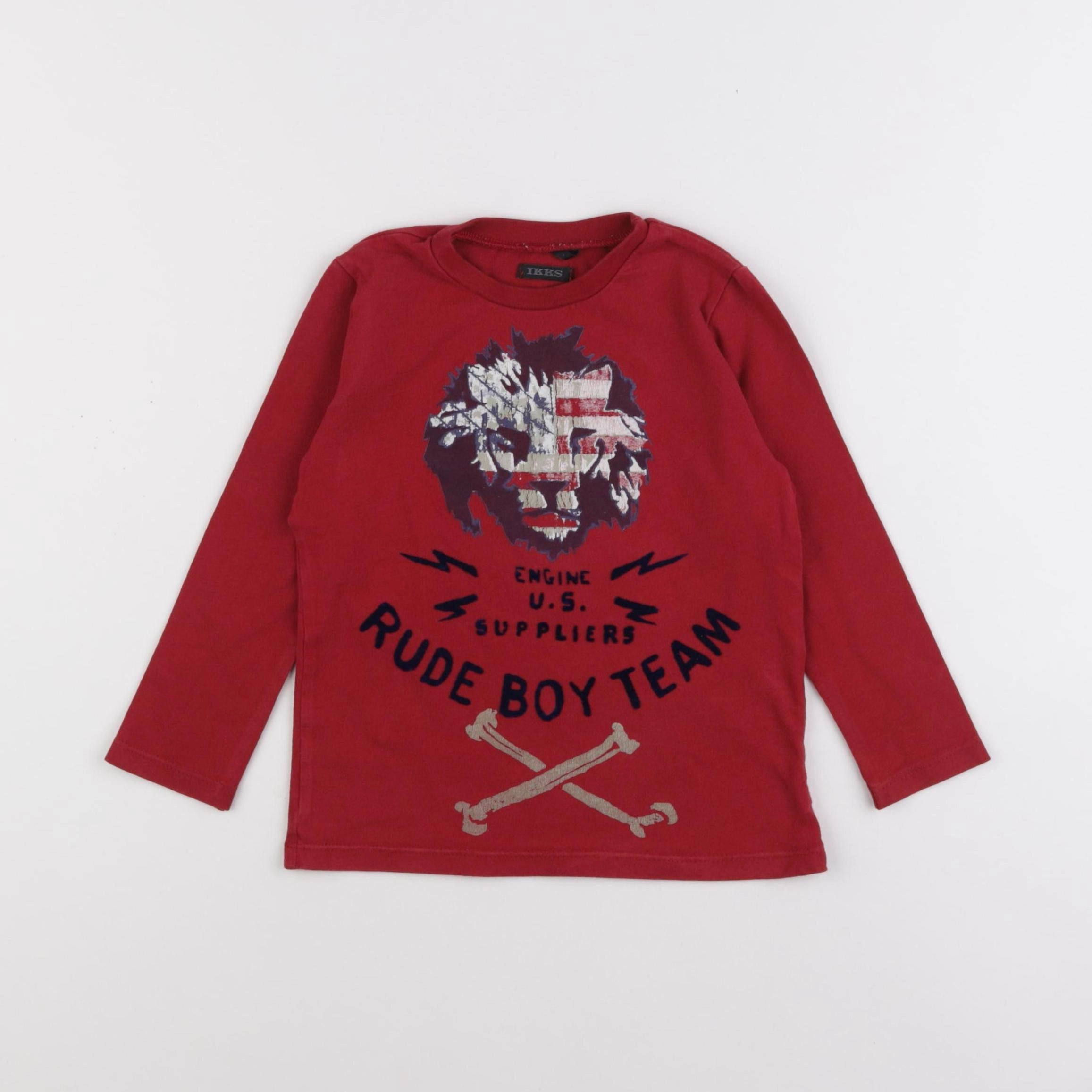 IKKS - tee-shirt rouge - 3 ans