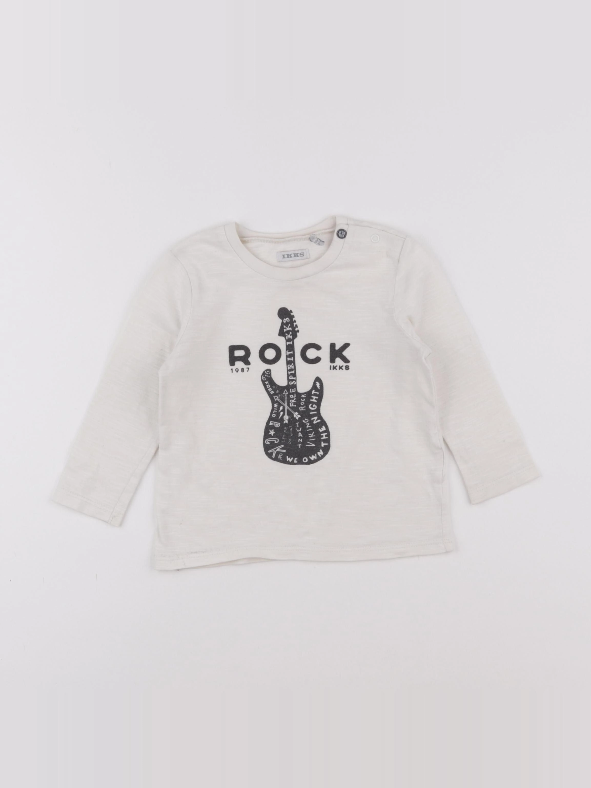 IKKS - tee-shirt beige - 18 mois