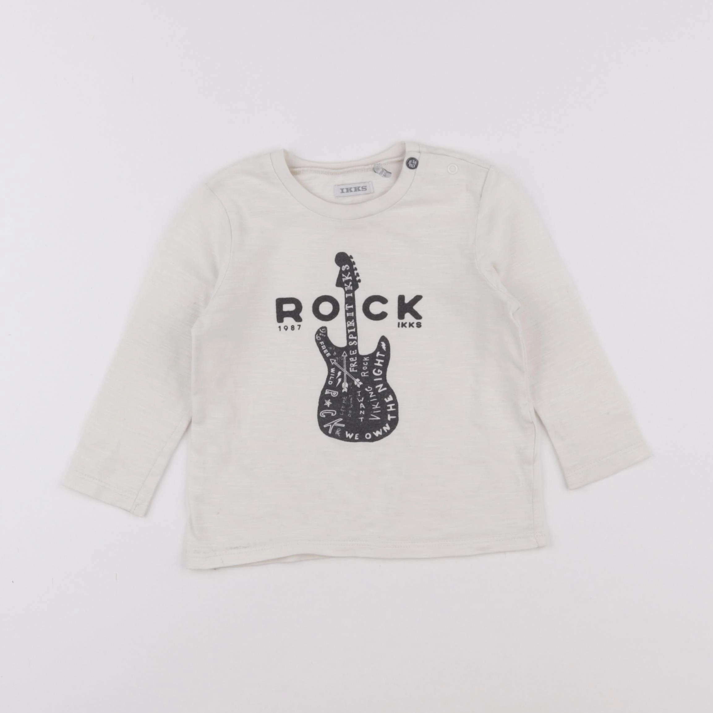 IKKS - tee-shirt beige - 18 mois
