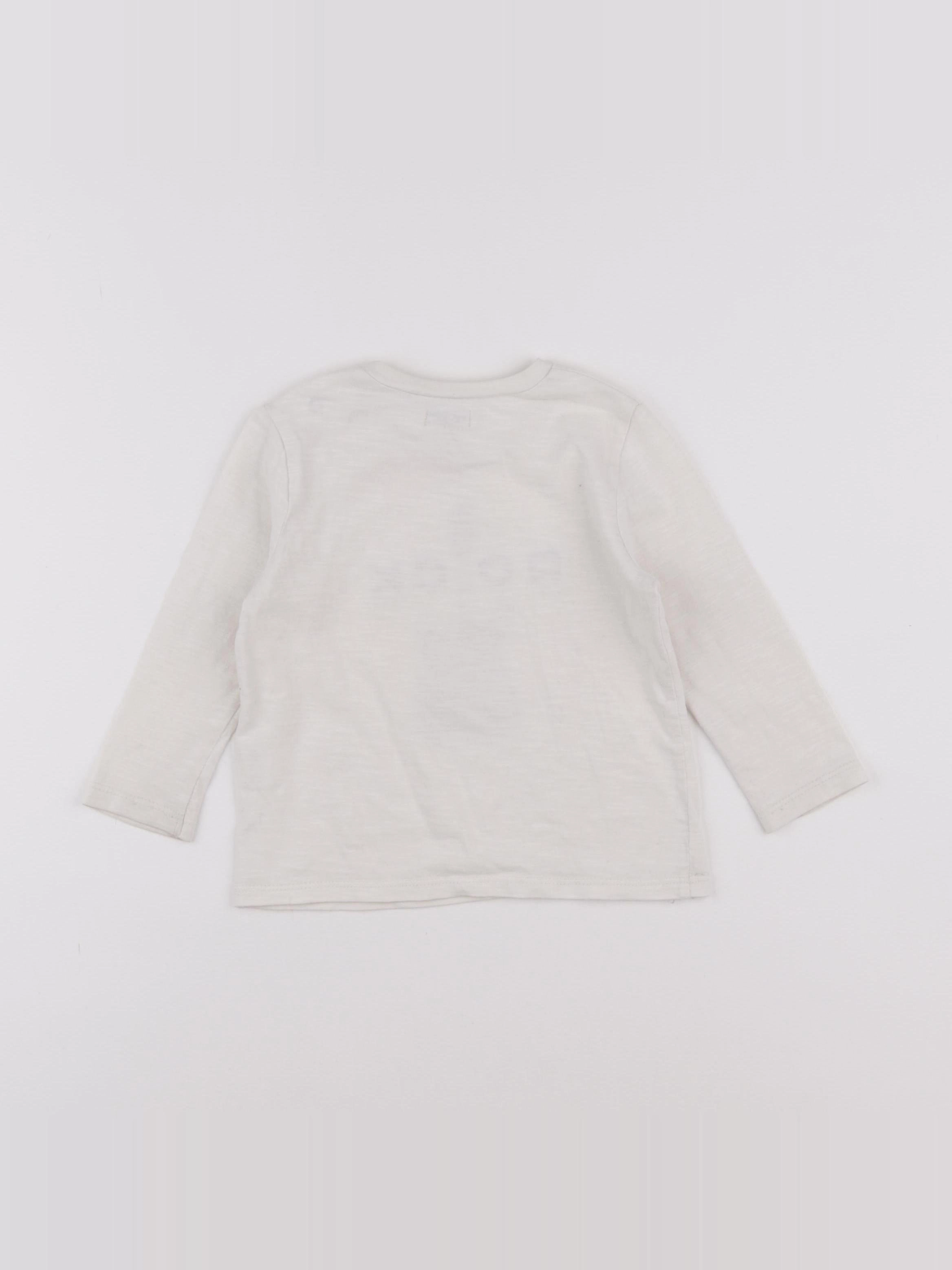 IKKS - tee-shirt beige - 18 mois
