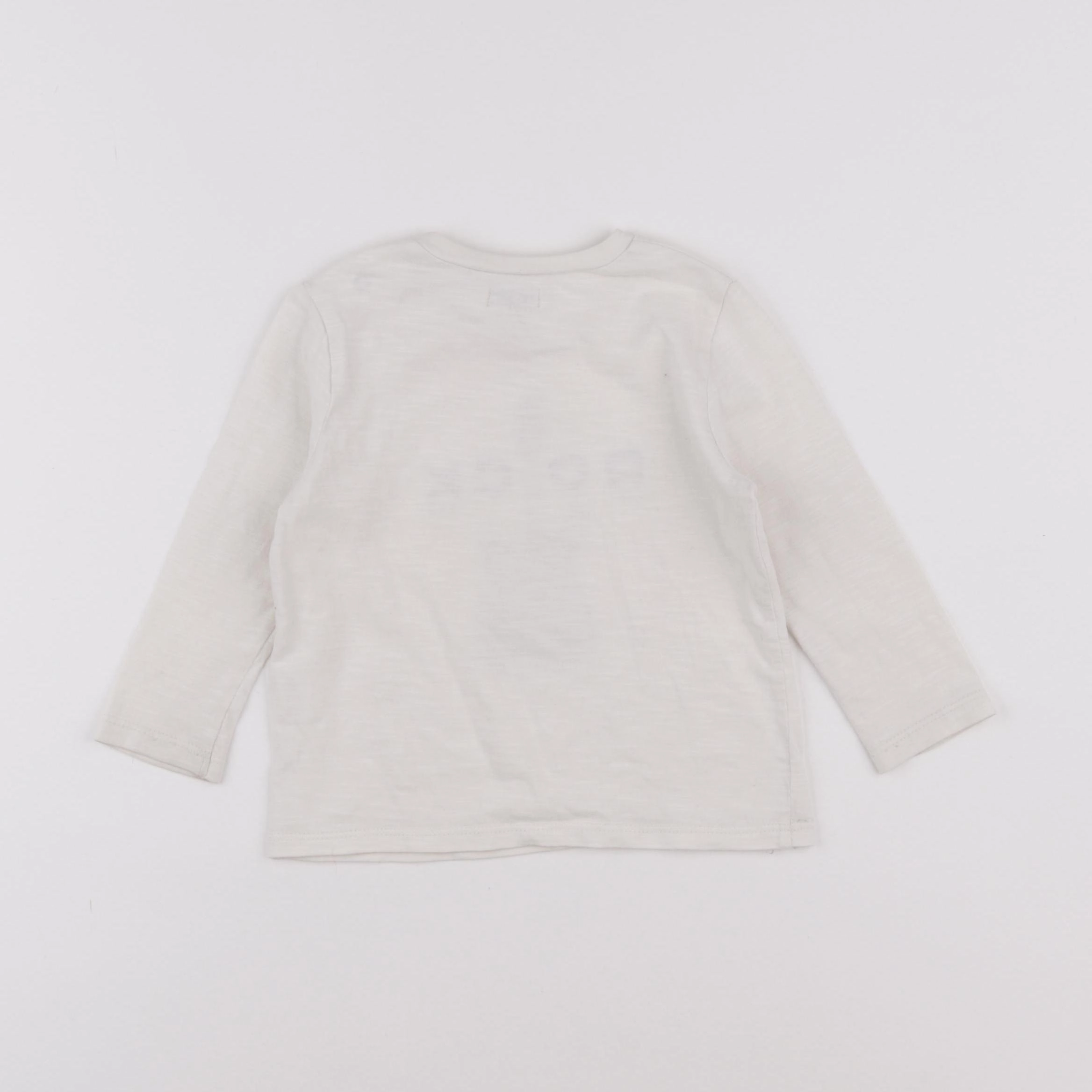 IKKS - tee-shirt beige - 18 mois