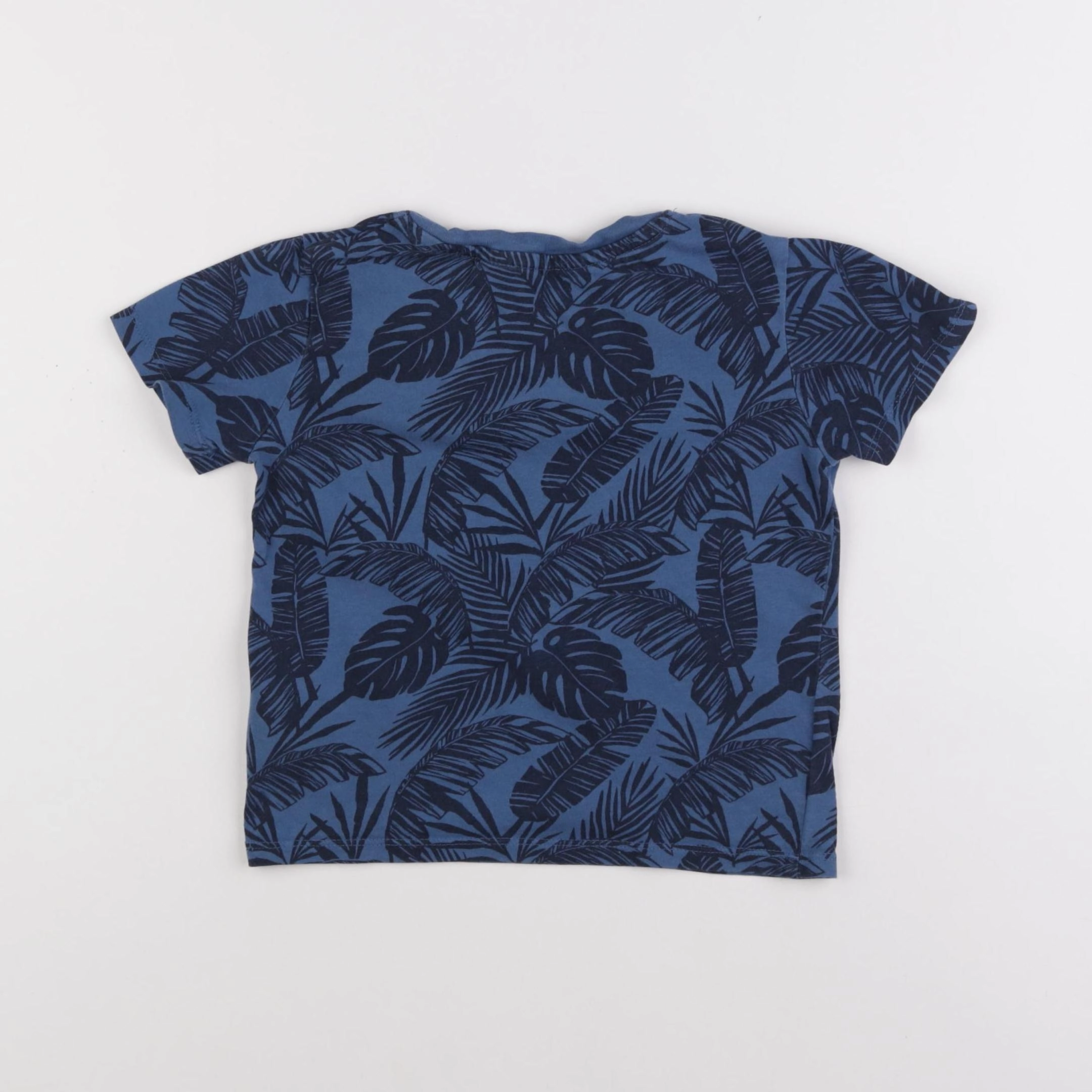 H&M - tee-shirt bleu - 2/4 ans