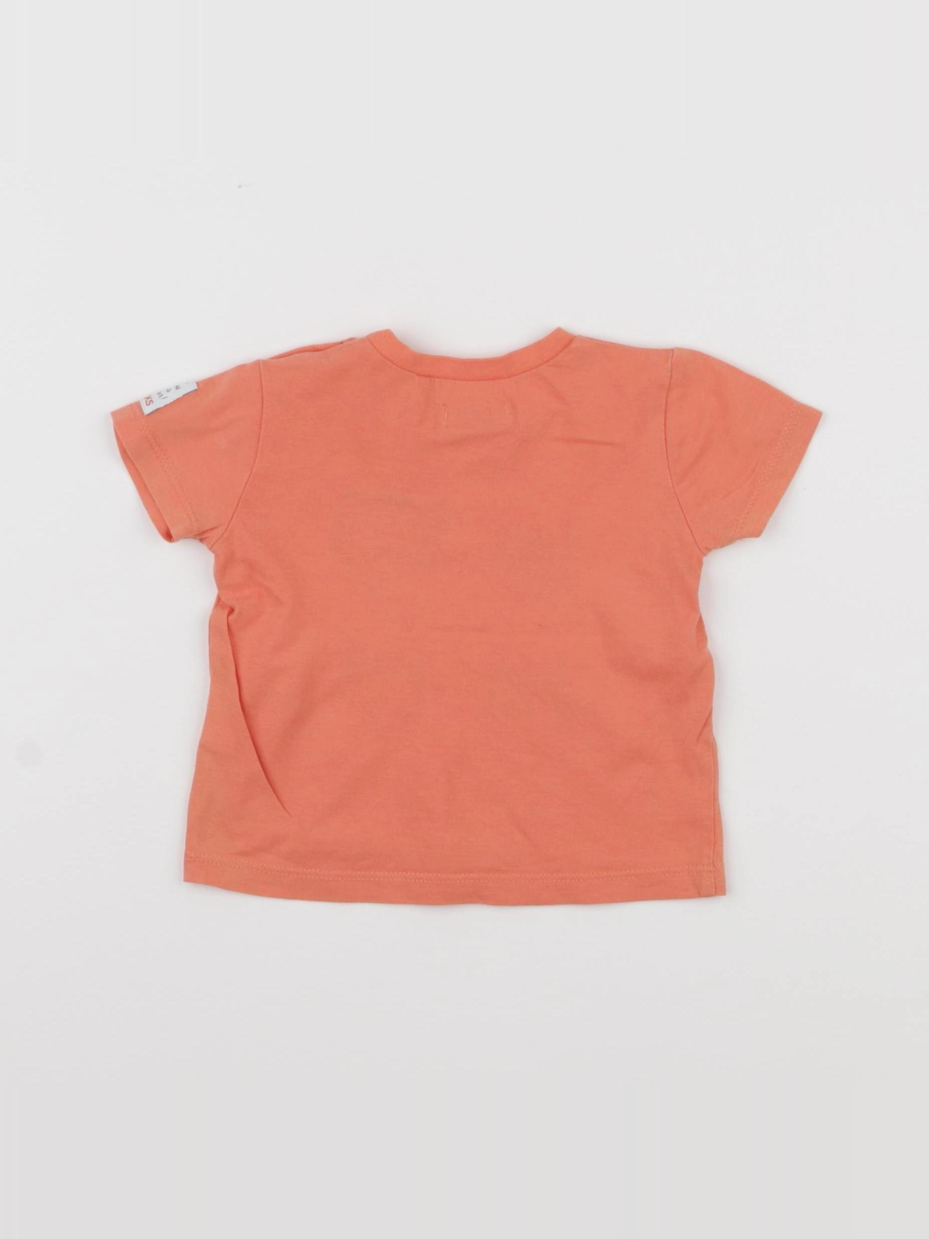 IKKS - tee-shirt orange - 6 mois