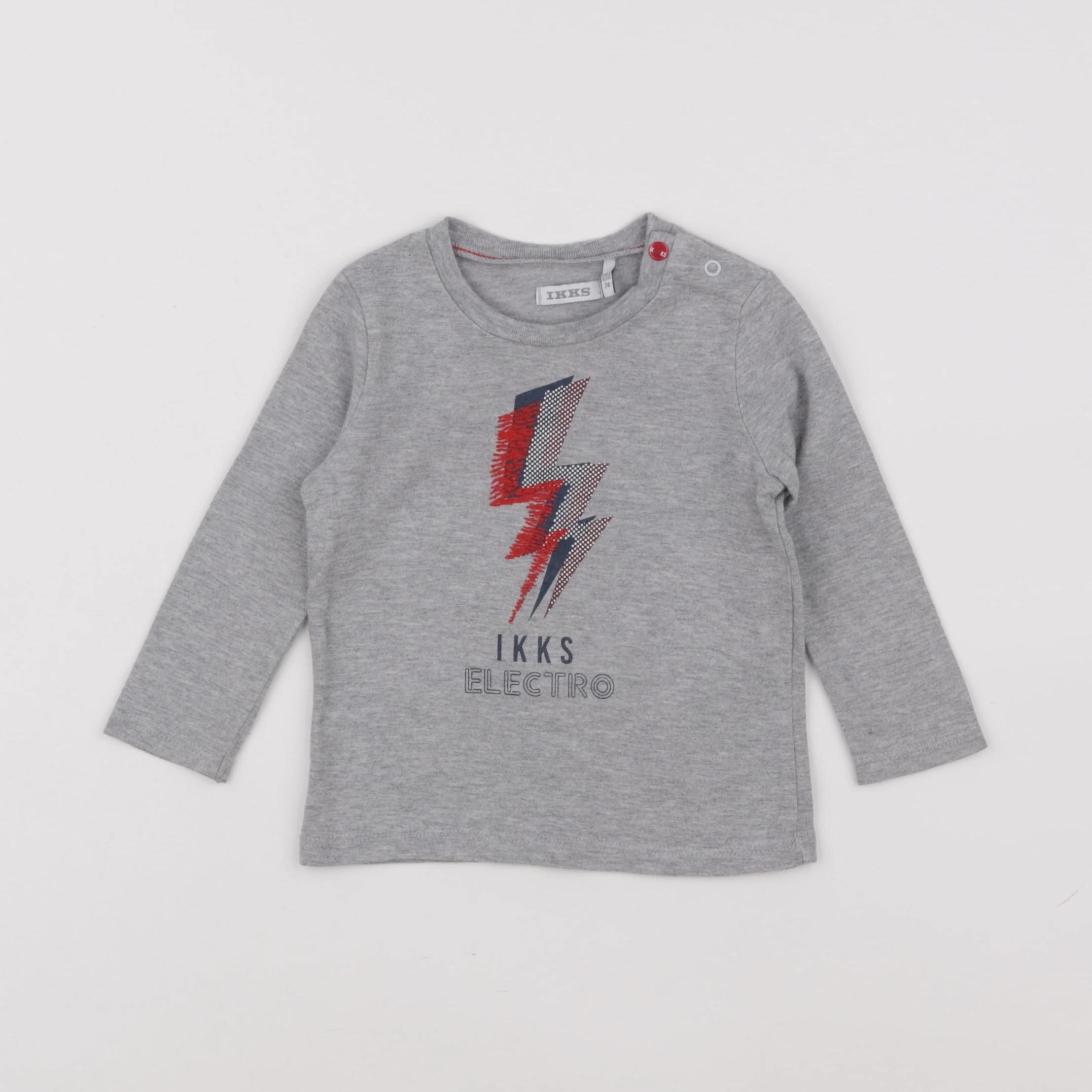 IKKS - tee-shirt gris - 12 mois