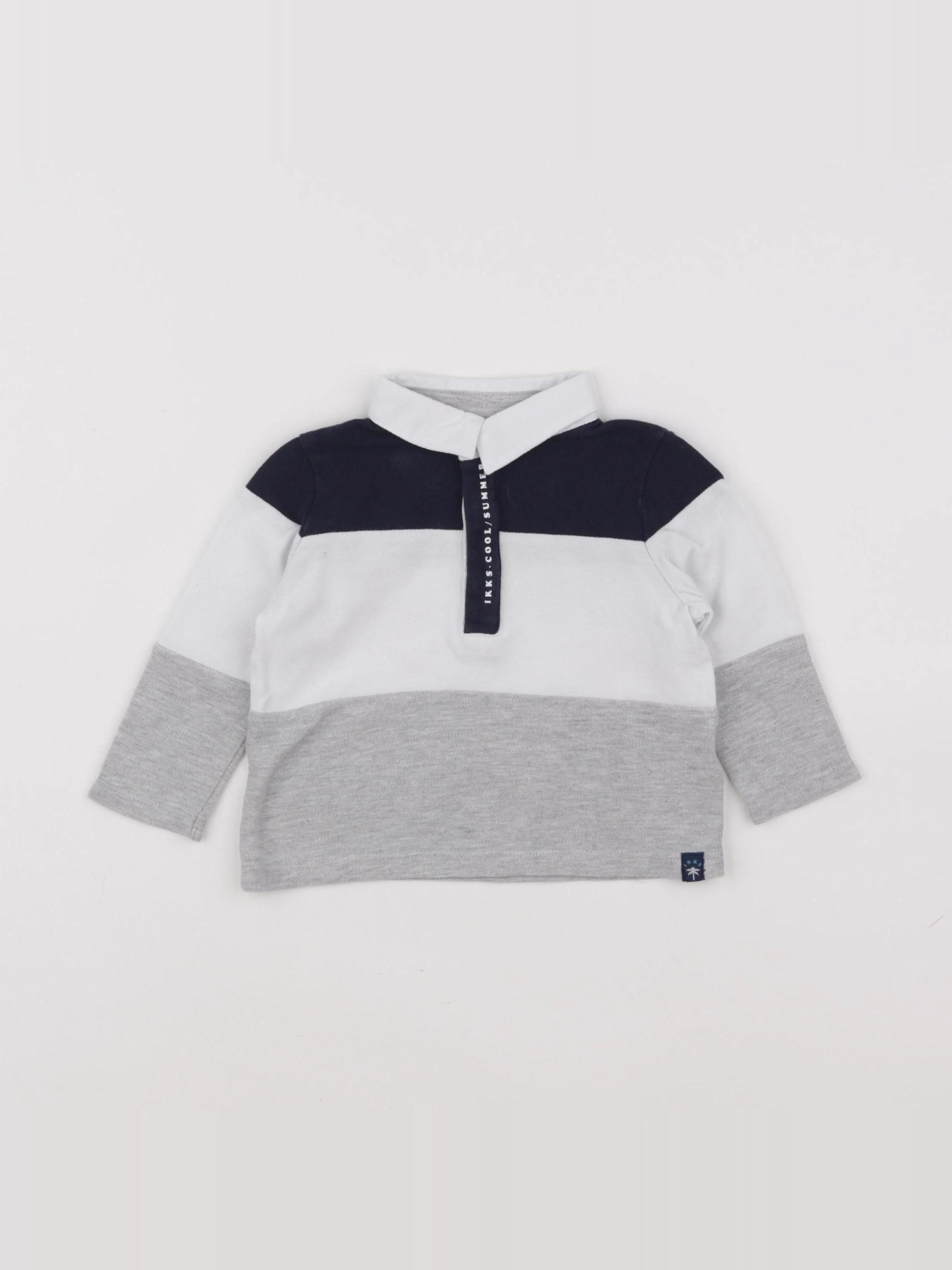 IKKS - polo imprimé au dos multicolore - 12 mois