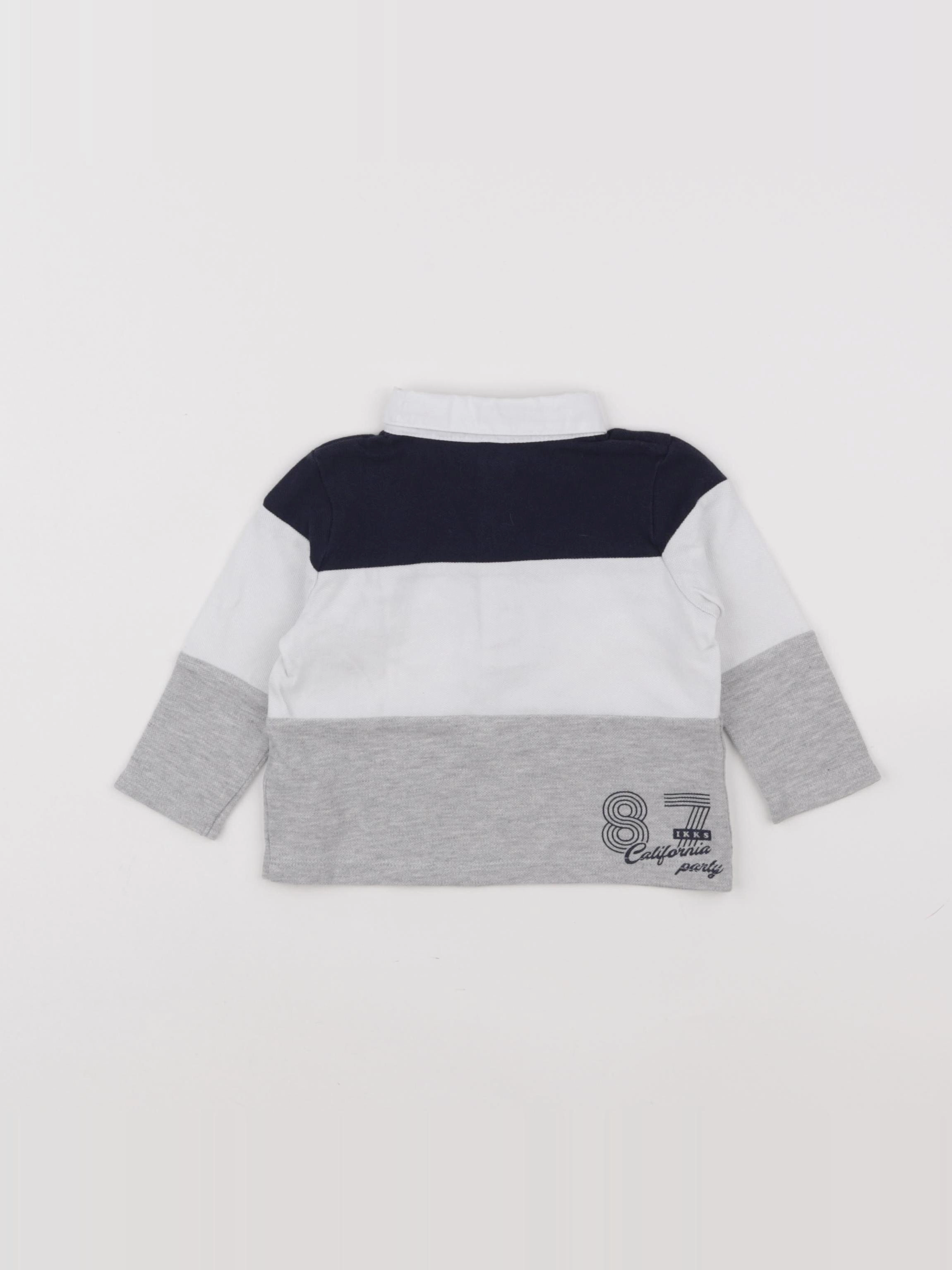 IKKS - polo imprimé au dos multicolore - 12 mois