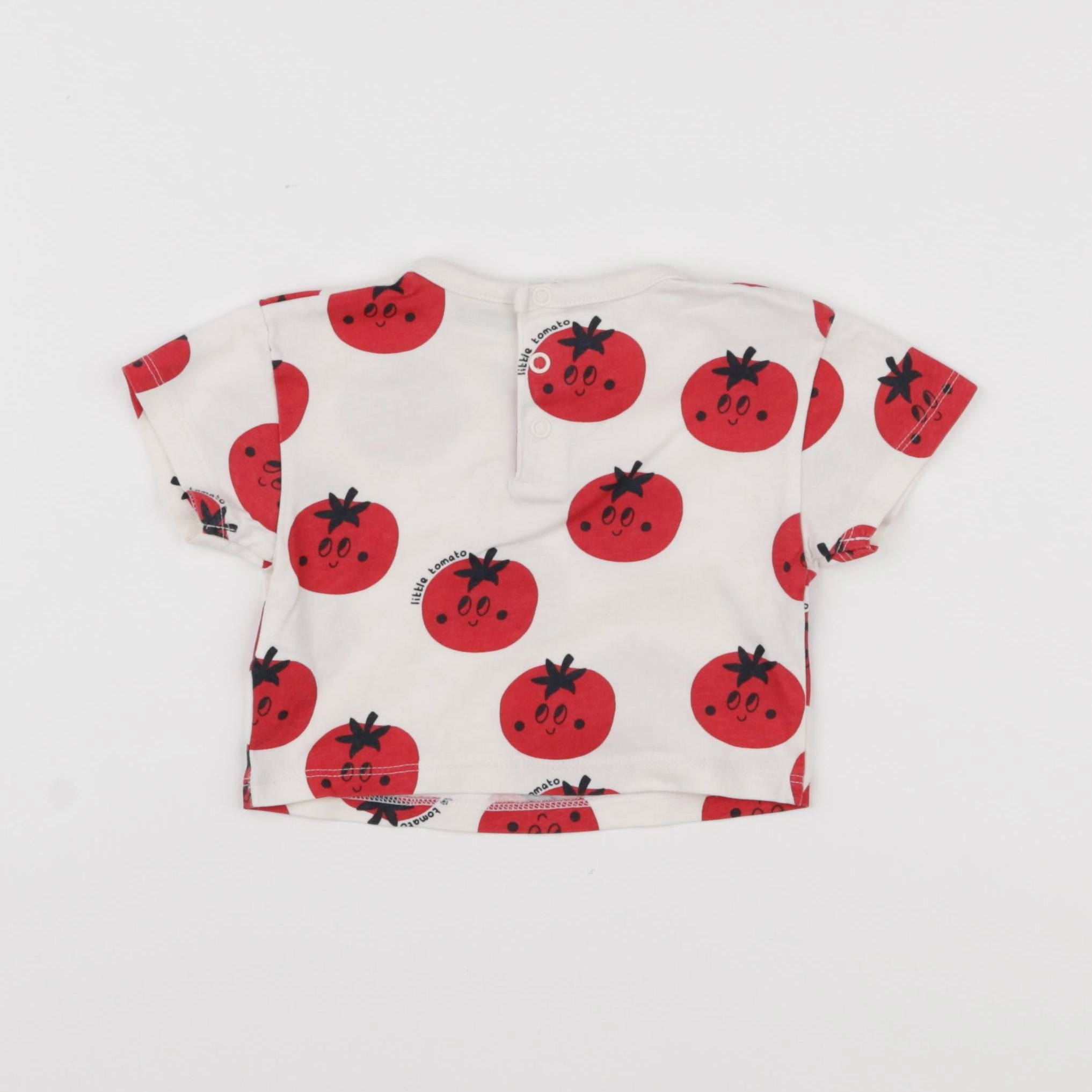 Tape à l'oeil - tee-shirt blanc, rouge - 3 mois