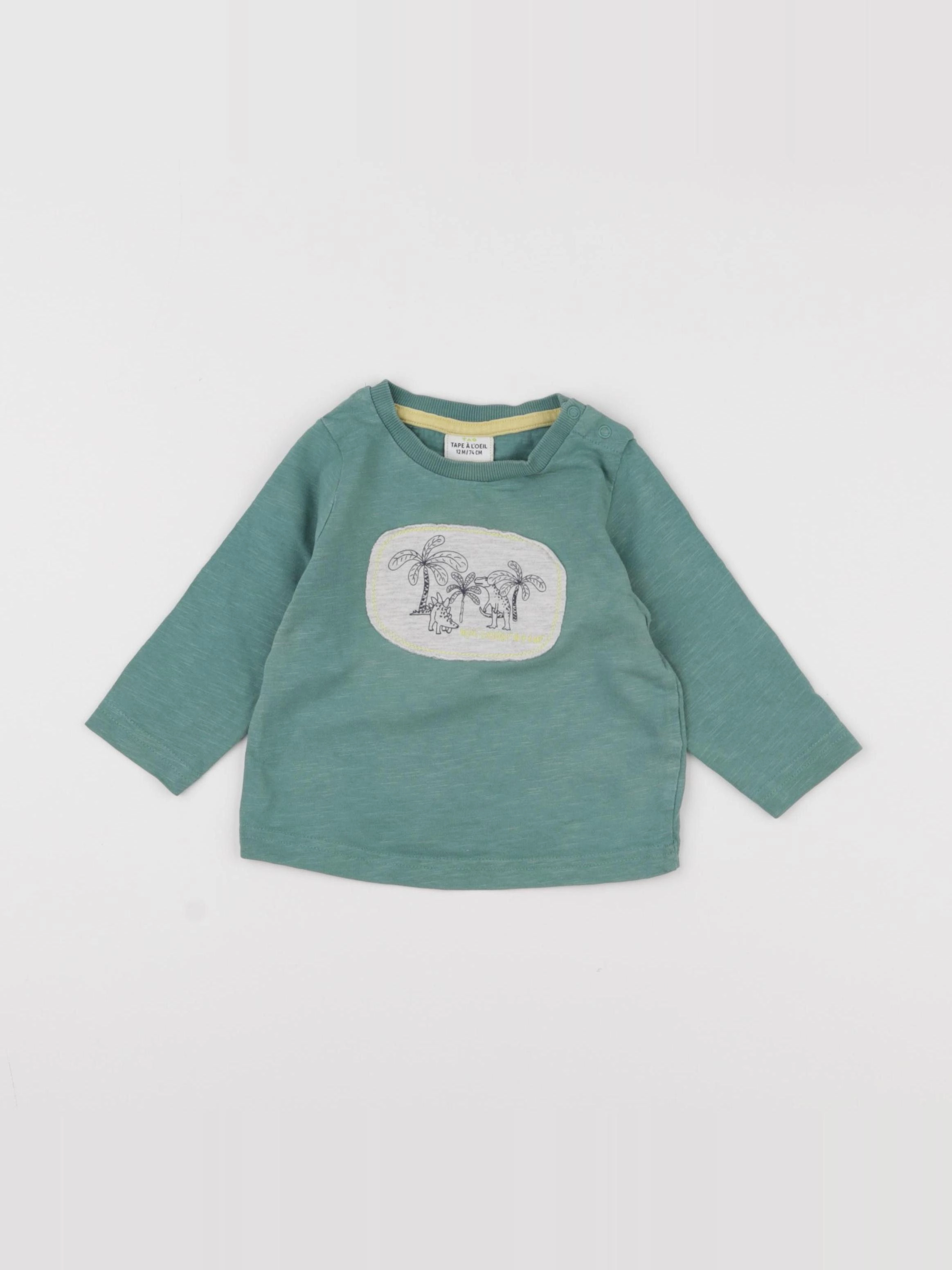 Tape à l'oeil - tee-shirt vert - 12 mois