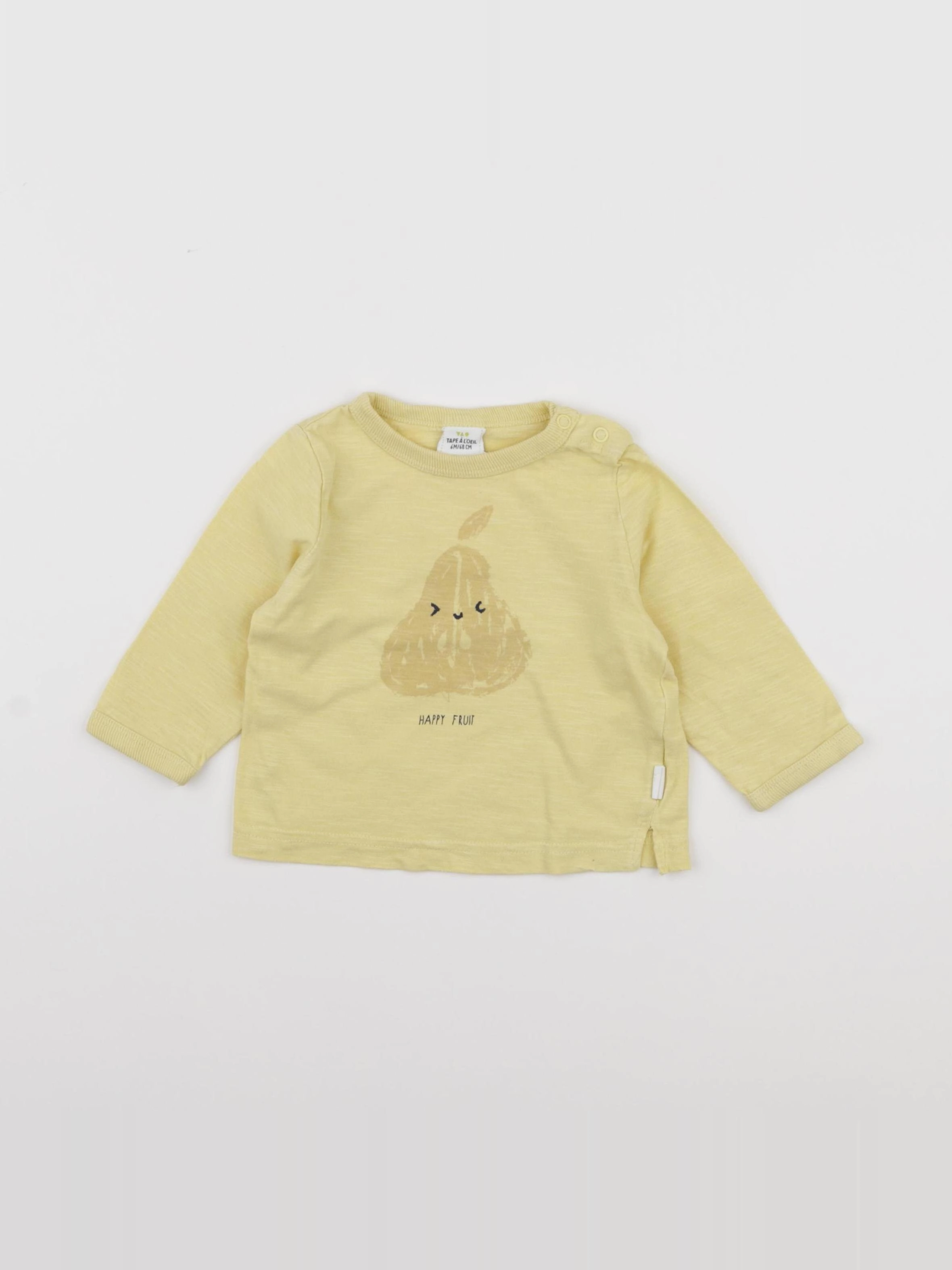 Tape à l'oeil - tee-shirt jaune - 6 mois