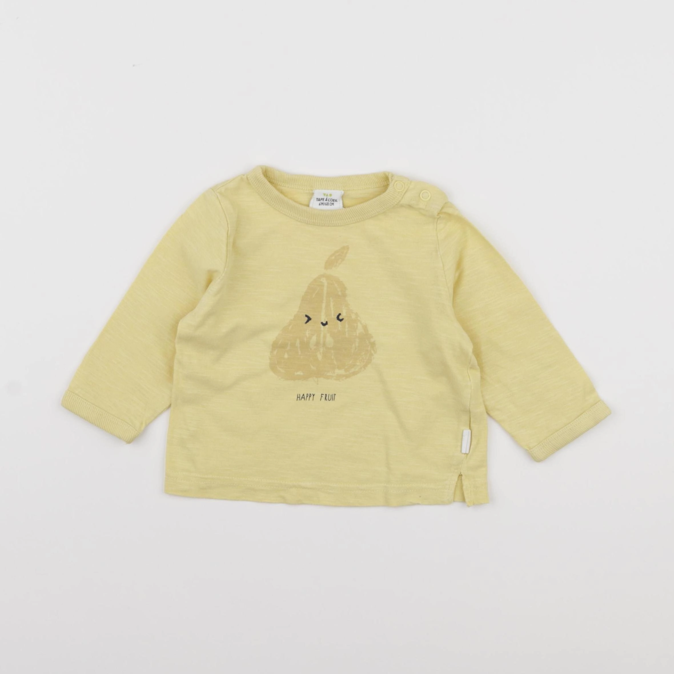 Tape à l'oeil - tee-shirt jaune - 6 mois