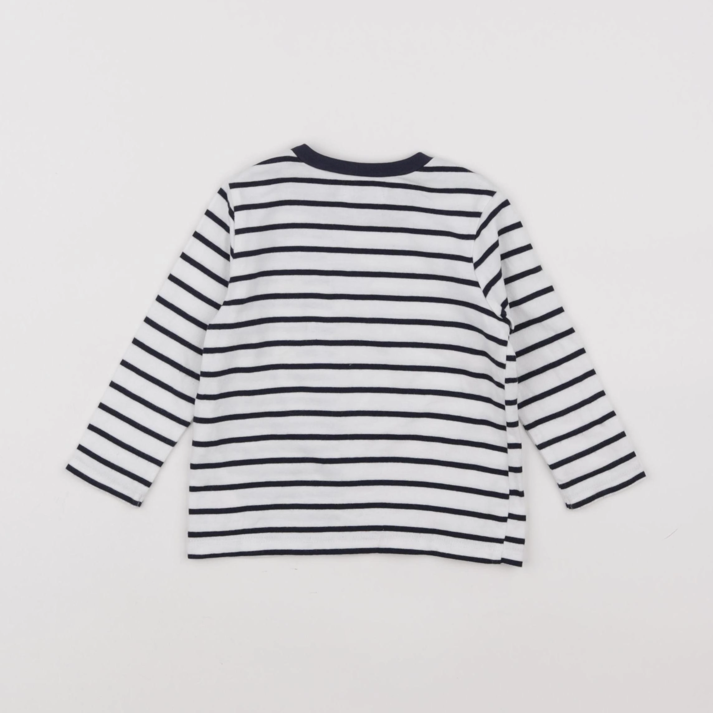 IKKS - tee-shirt blanc, bleu - 12 mois