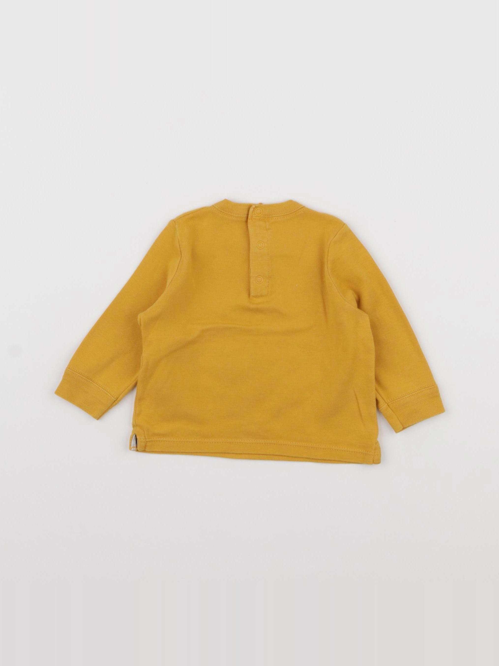 Petit Bateau - tee-shirt orange - 6 mois