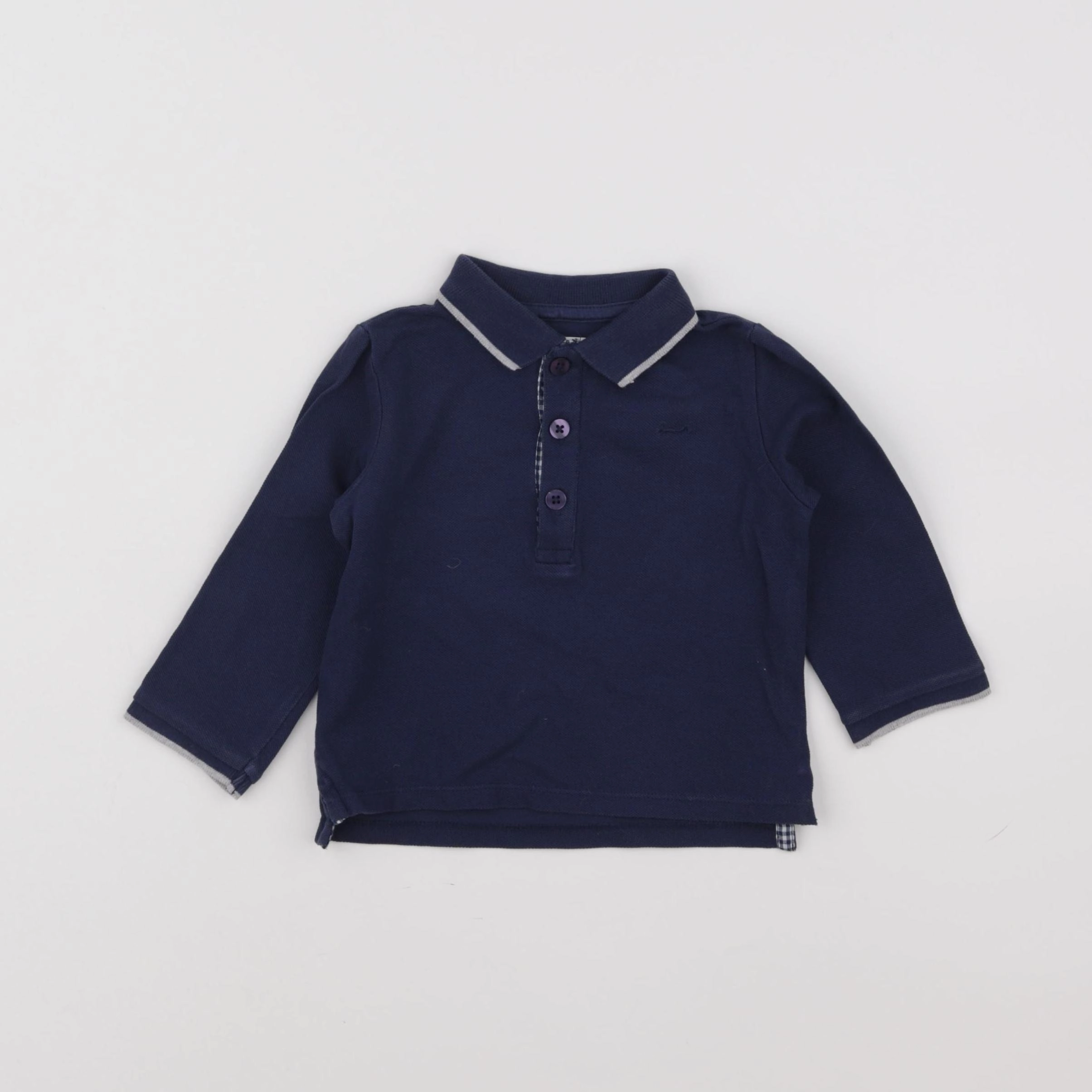Cyrillus - polo bleu - 18 mois