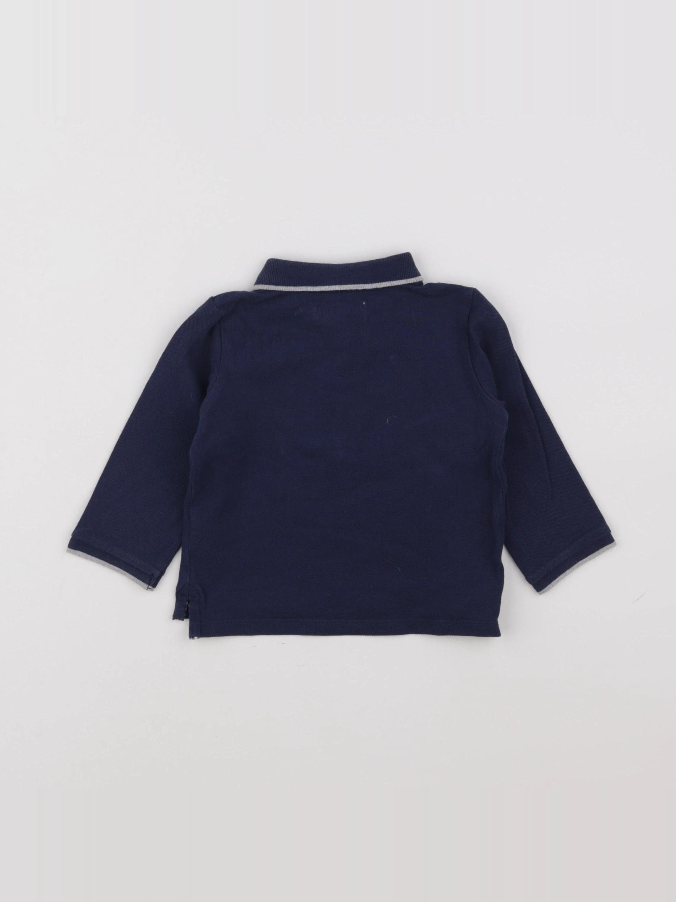 Cyrillus - polo bleu - 18 mois