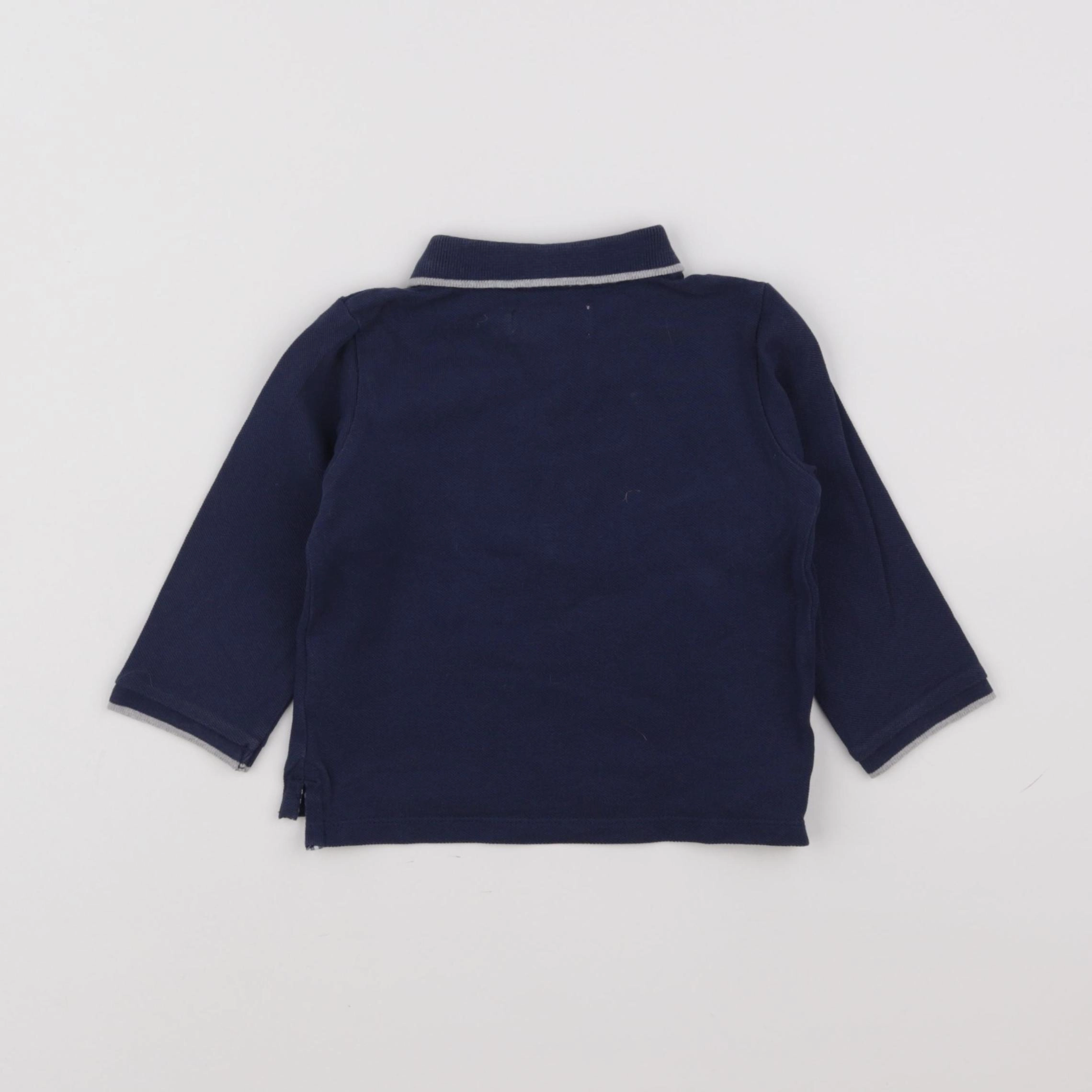 Cyrillus - polo bleu - 18 mois
