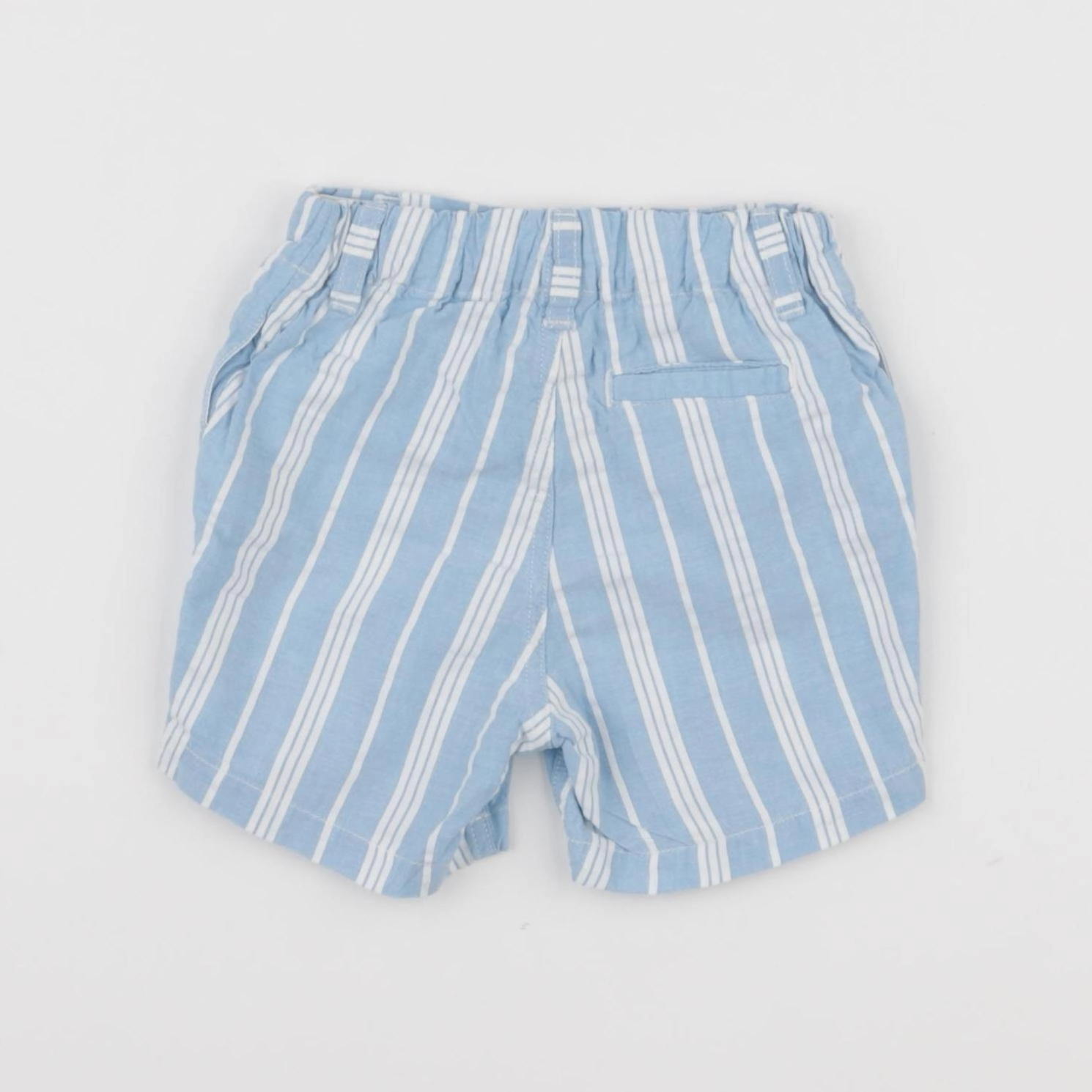Petit Bateau - short bleu - 6 mois