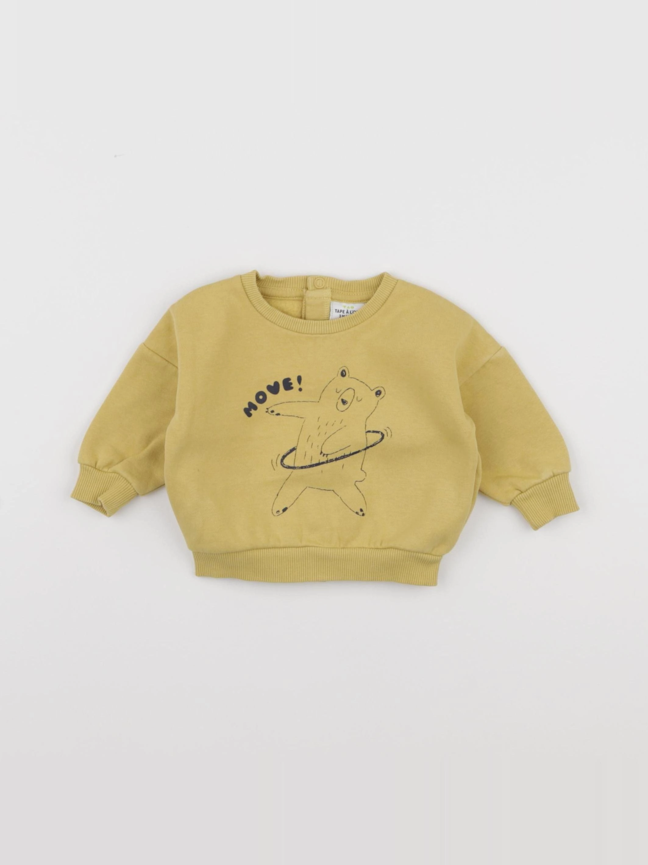 Tape à l'oeil - sweat jaune - 3 mois